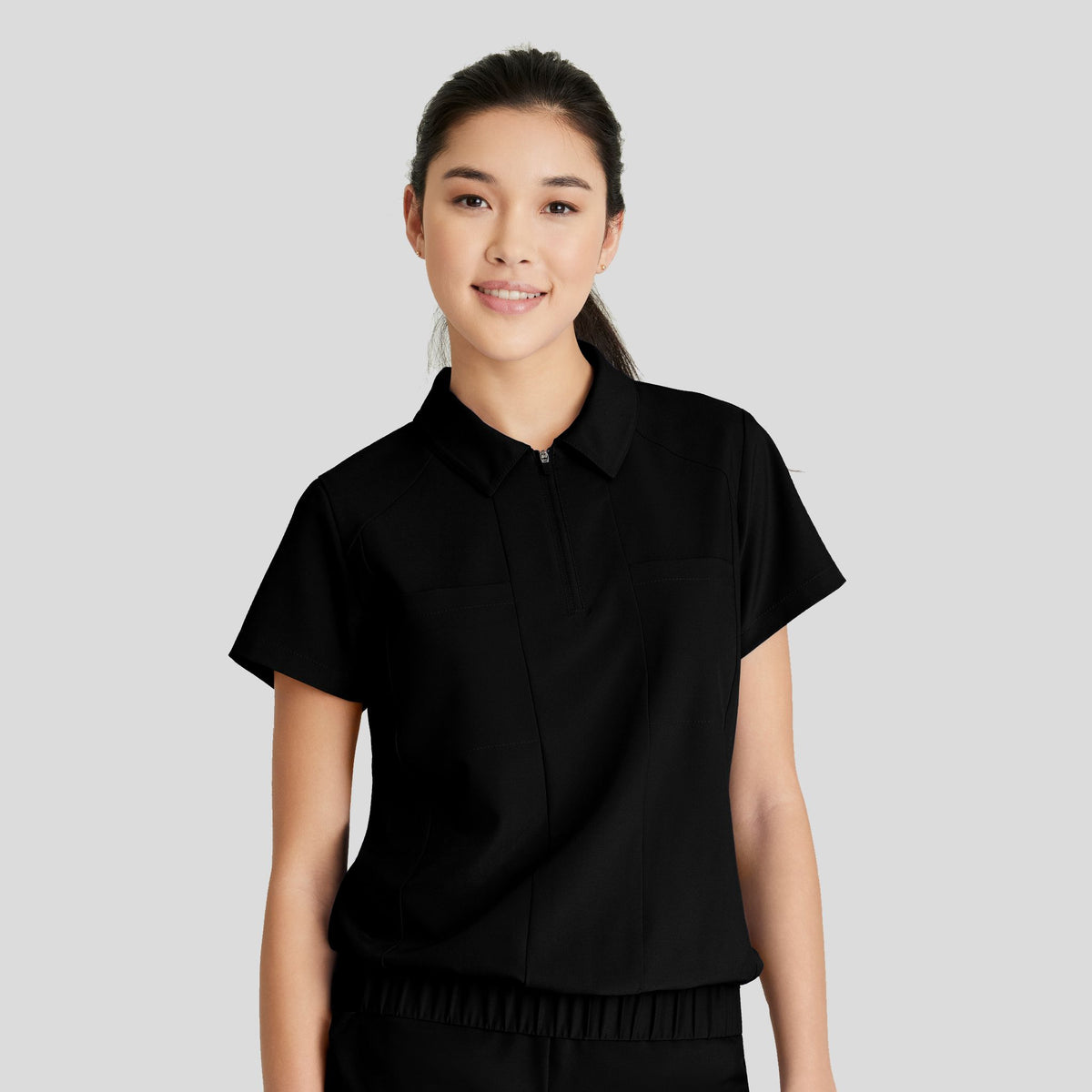 Perseverance Scrub Top | Black