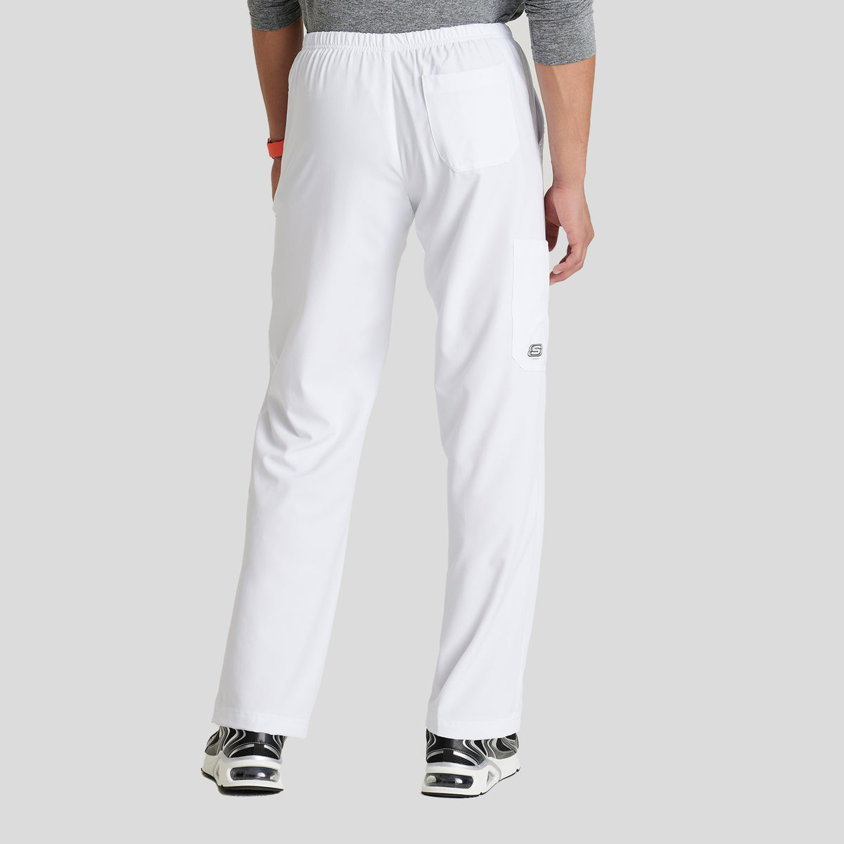 Men's Structure 4-Pockets Zip-Fly Scrub Pant | White