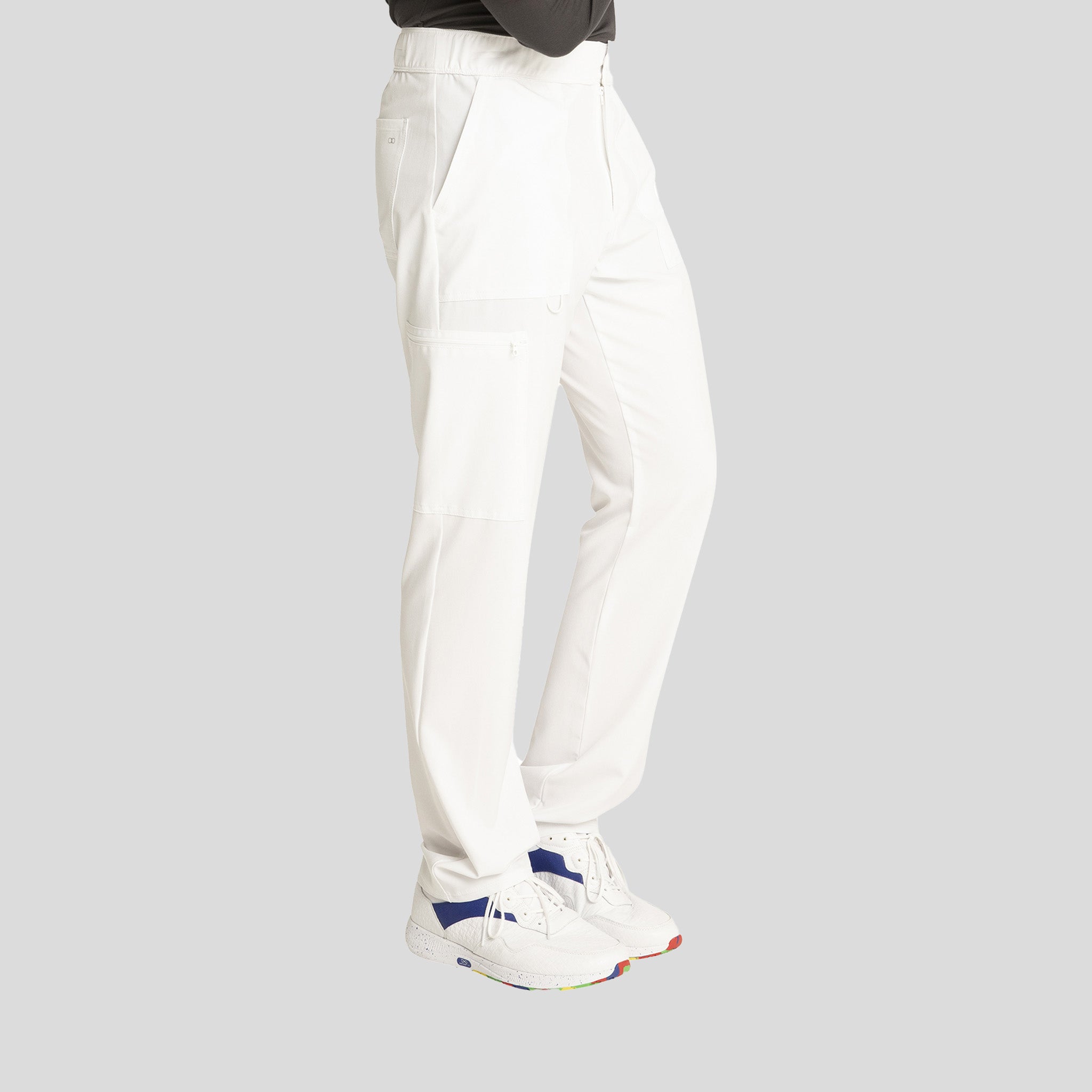 Men's Fly Front Cargo Pant | White