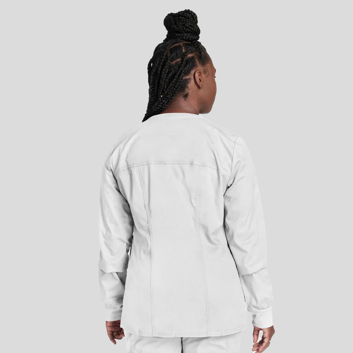 Women's Zip Front Warm Up | White