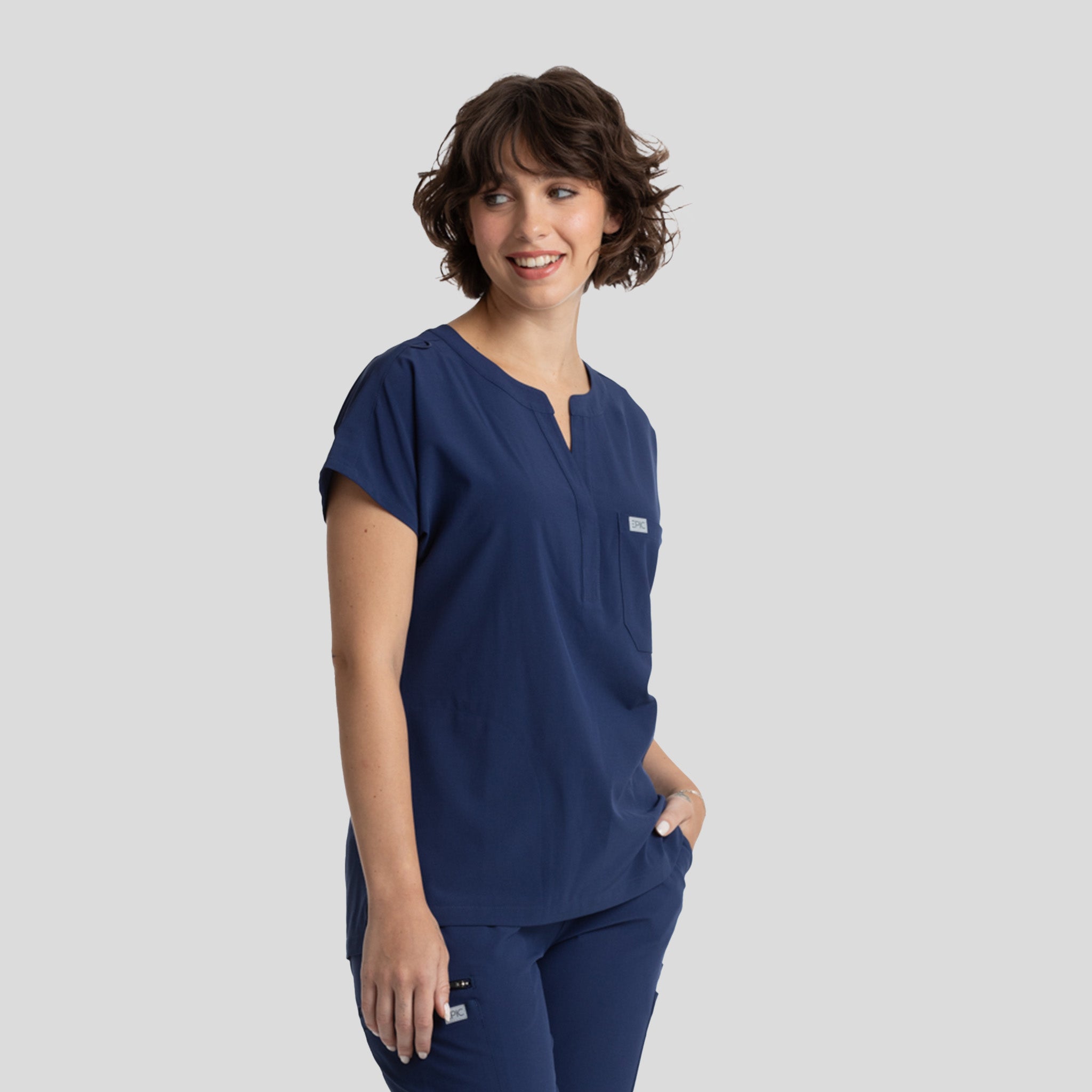 Womenβs Dolman 3 Pocket Top | Navy