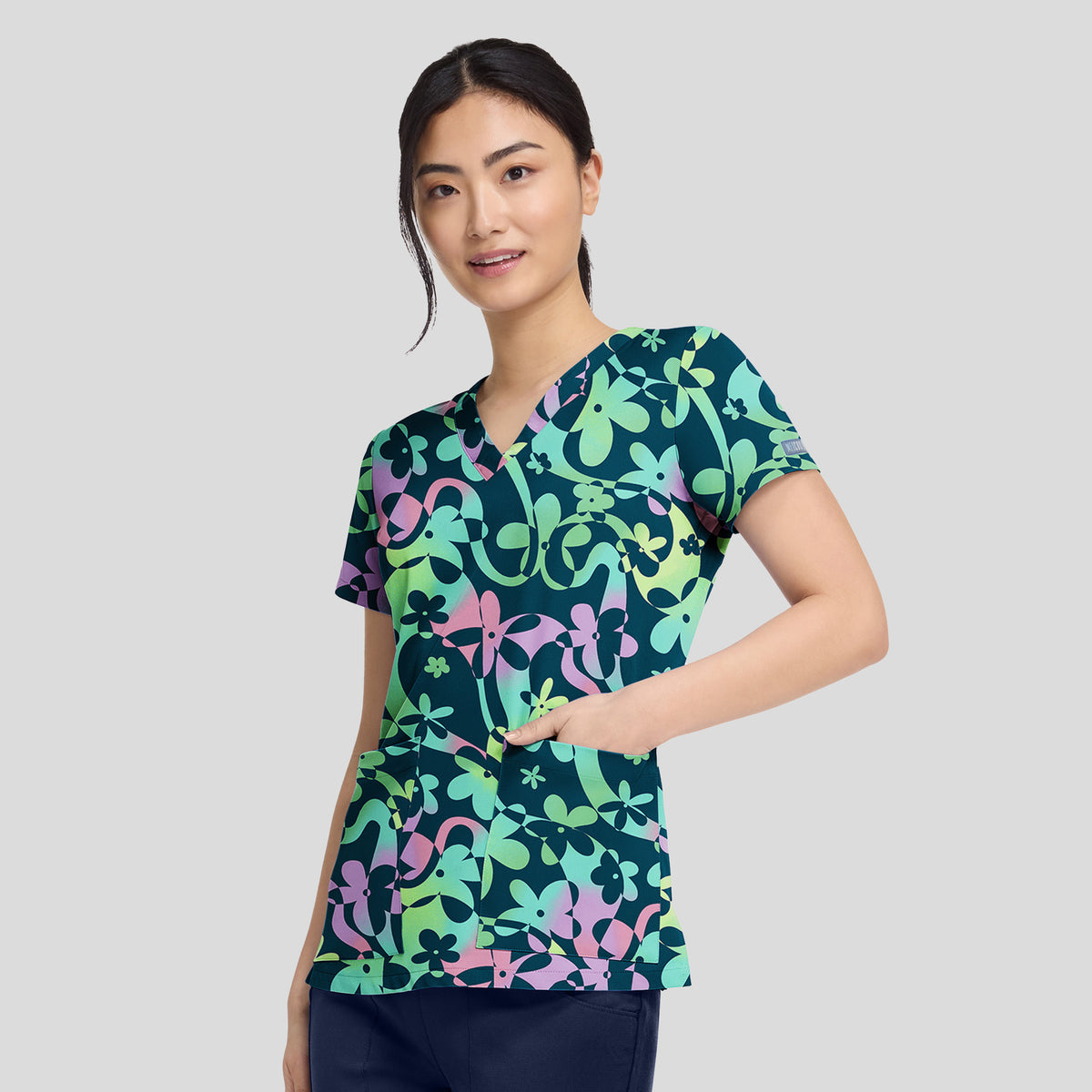 V-Neck Print Top | Dizzy Daisy