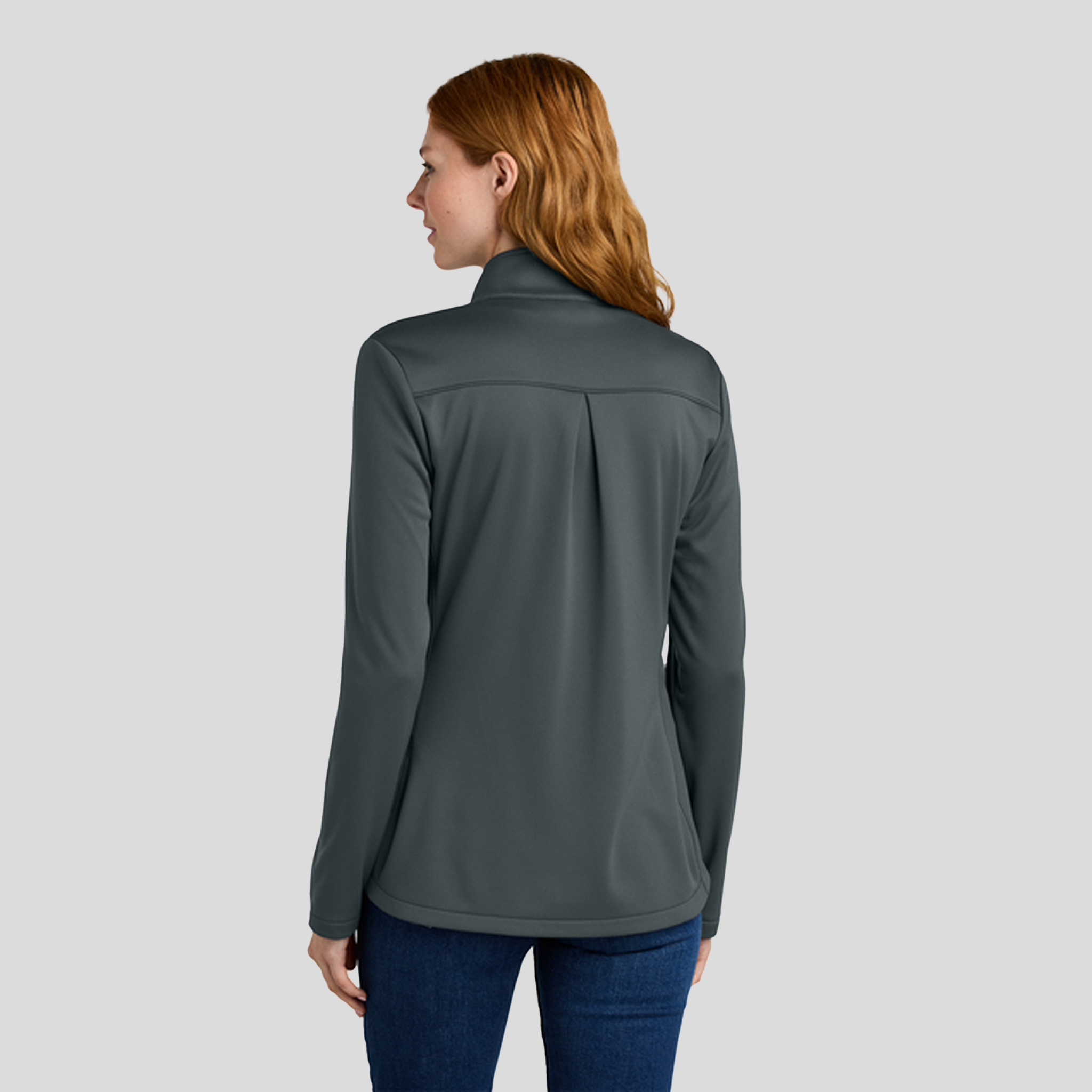 Womenβs Smooth Mid Layer Fleece Full-Zip | Iron Gate