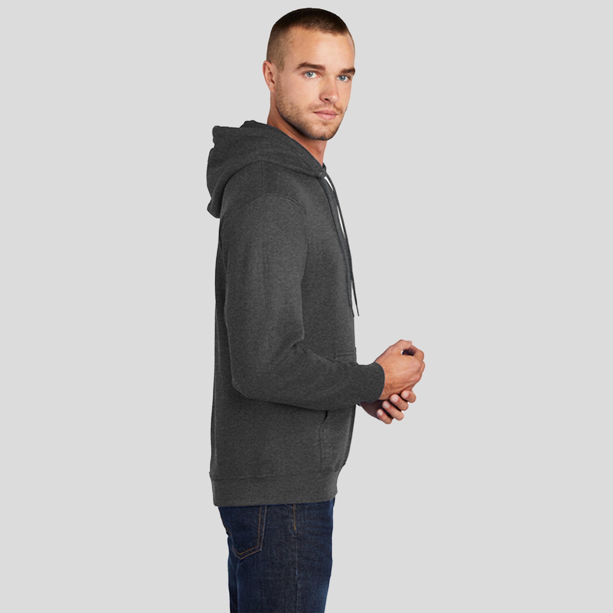 Tall Core Fleece Pullover Hooded Sweatshirt | Black Heather