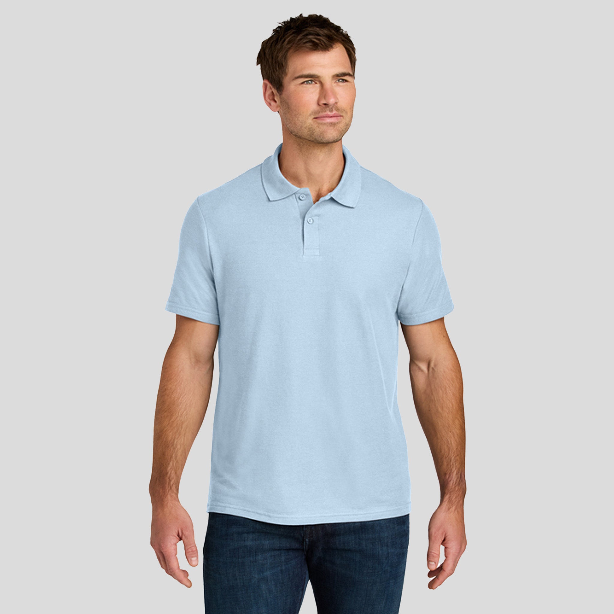 Gildanยฎ Softstyleยฎ Pique Polo | Light Blue