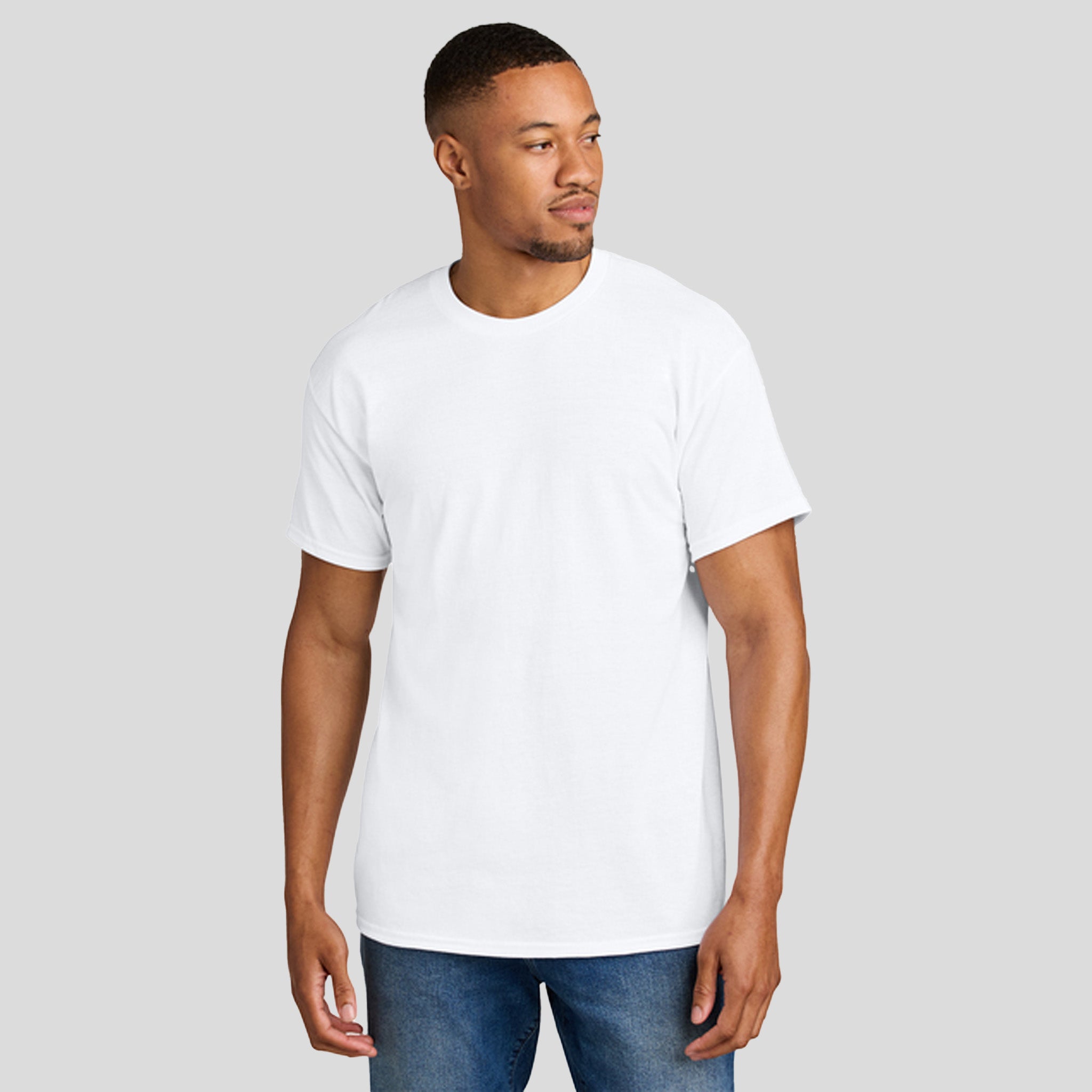 Gildanยฎ DryBlendยฎ 50 Cotton/50 Poly T-Shirt | White