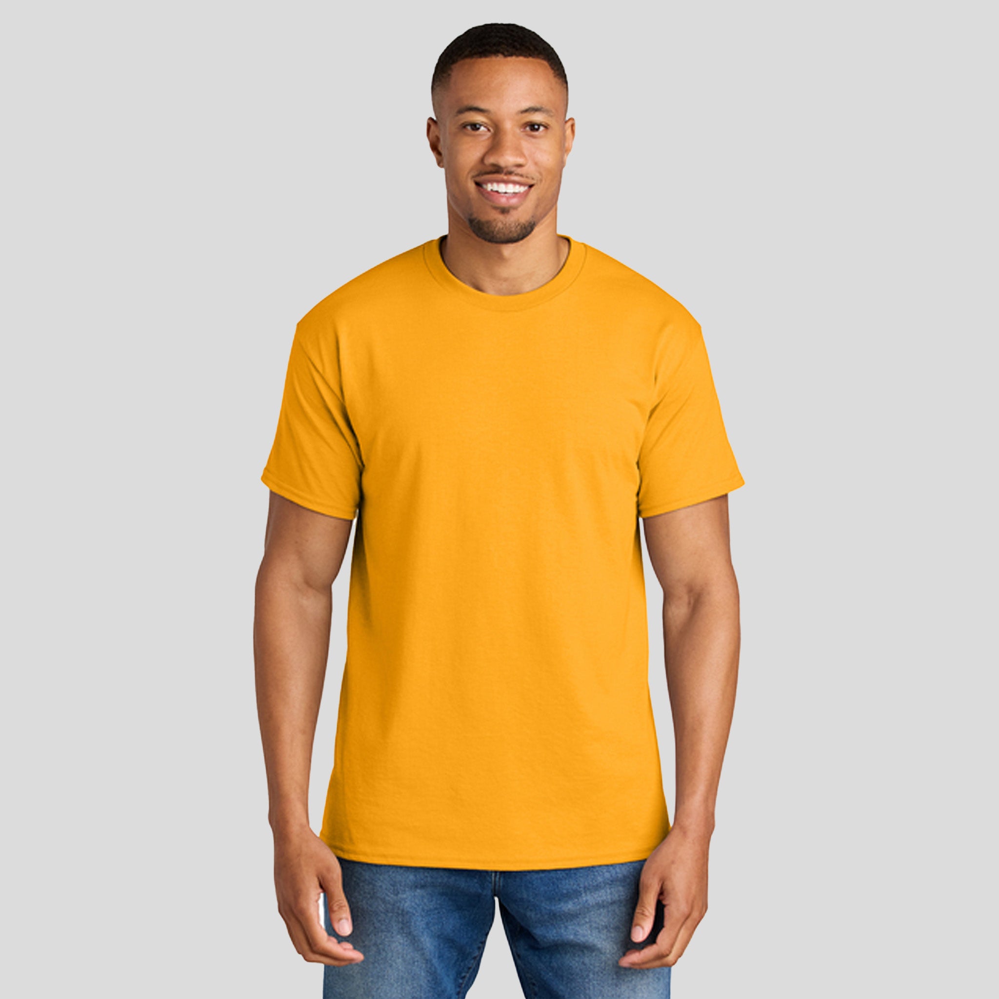 Gildanยฎ DryBlendยฎ 50 Cotton/50 Poly T-Shirt | Gold