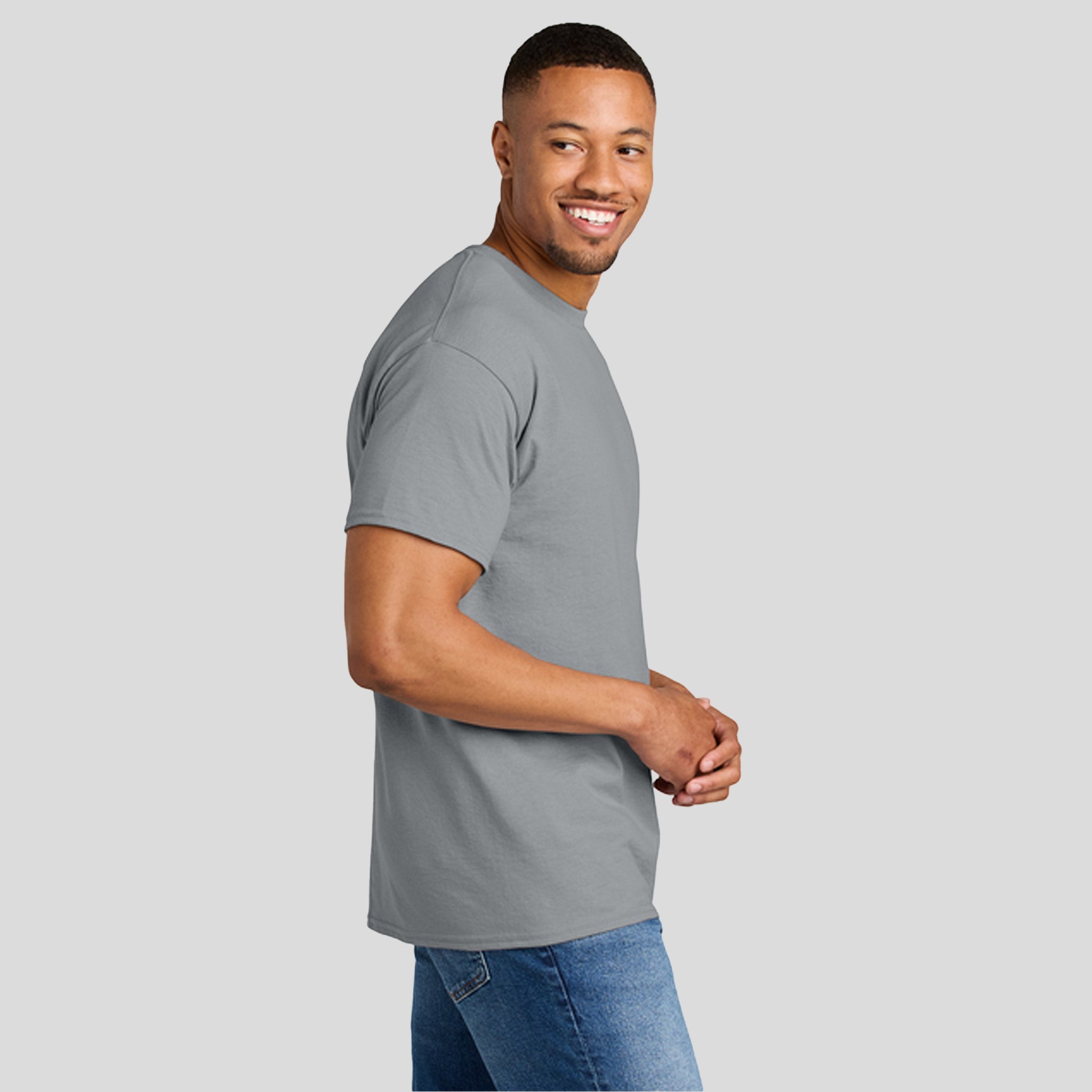 Gildanยฎ DryBlendยฎ 50 Cotton/50 Poly T-Shirt | Gravel
