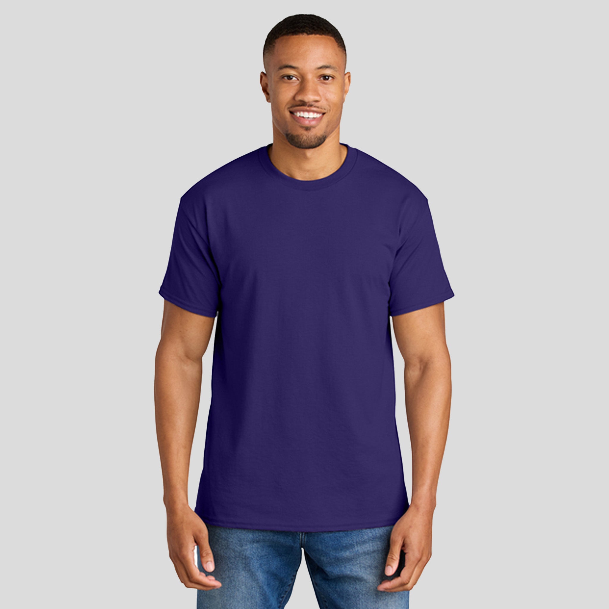 Gildanยฎ DryBlendยฎ 50 Cotton/50 Poly T-Shirt | Purple