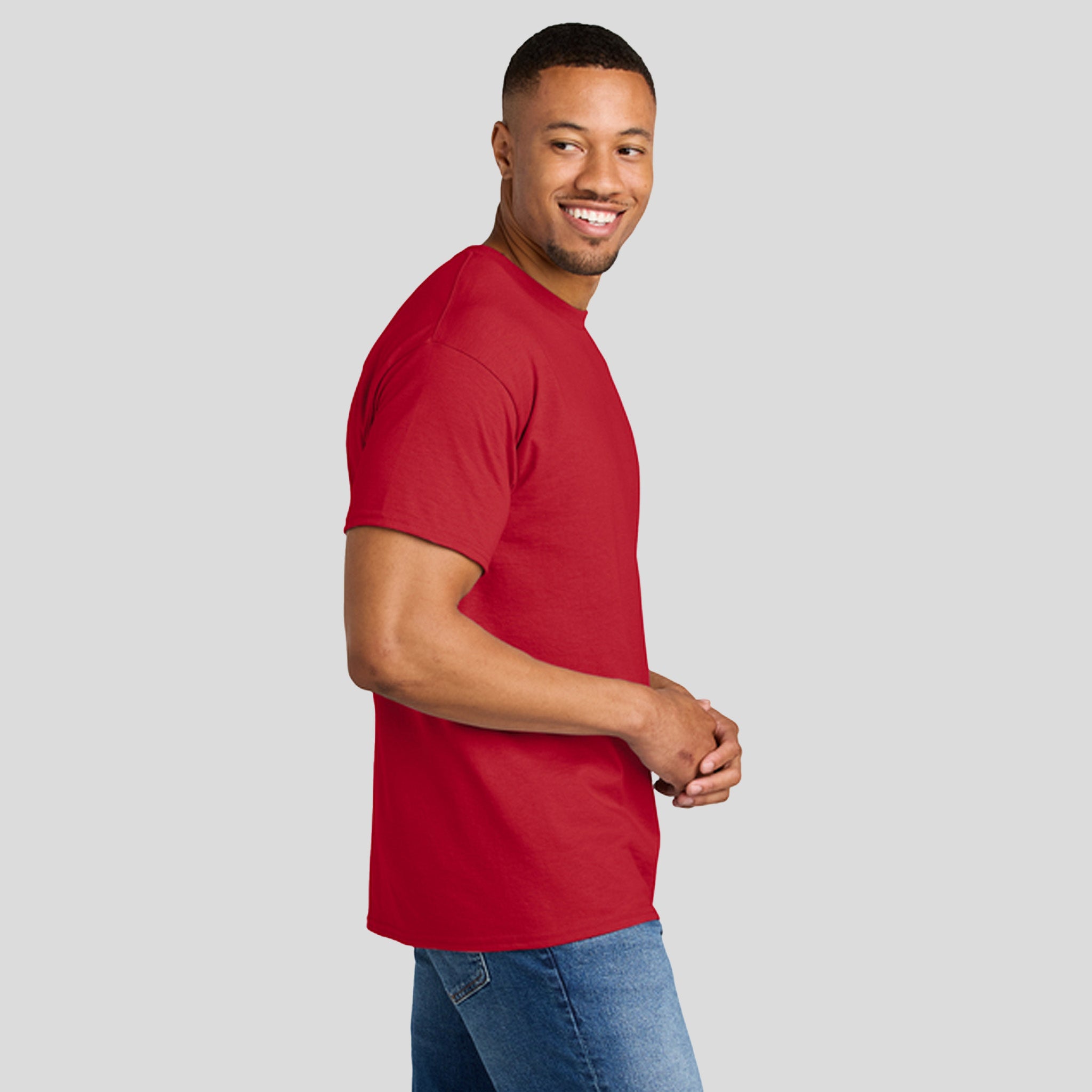 Gildanยฎ DryBlendยฎ 50 Cotton/50 Poly T-Shirt | Red