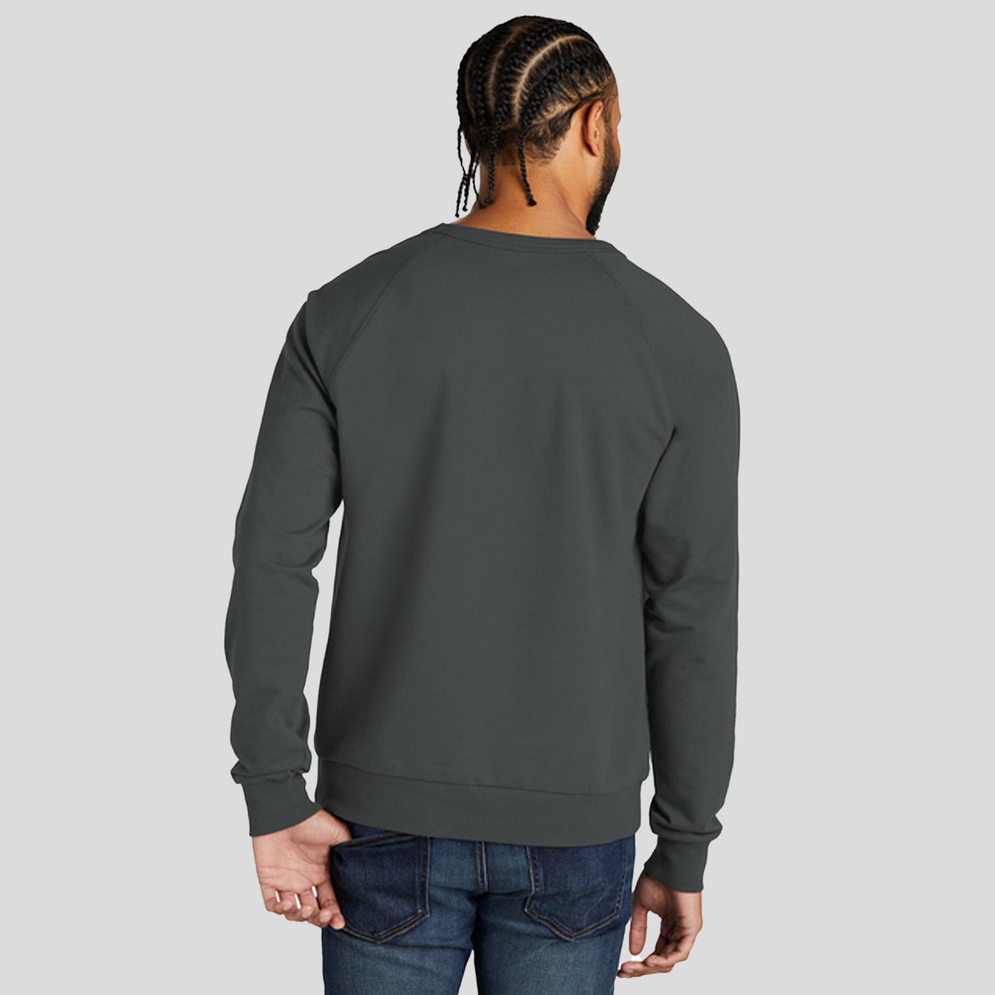 Unisex Organic French Terry Crewneck Sweatshirt | Terrain Grey
