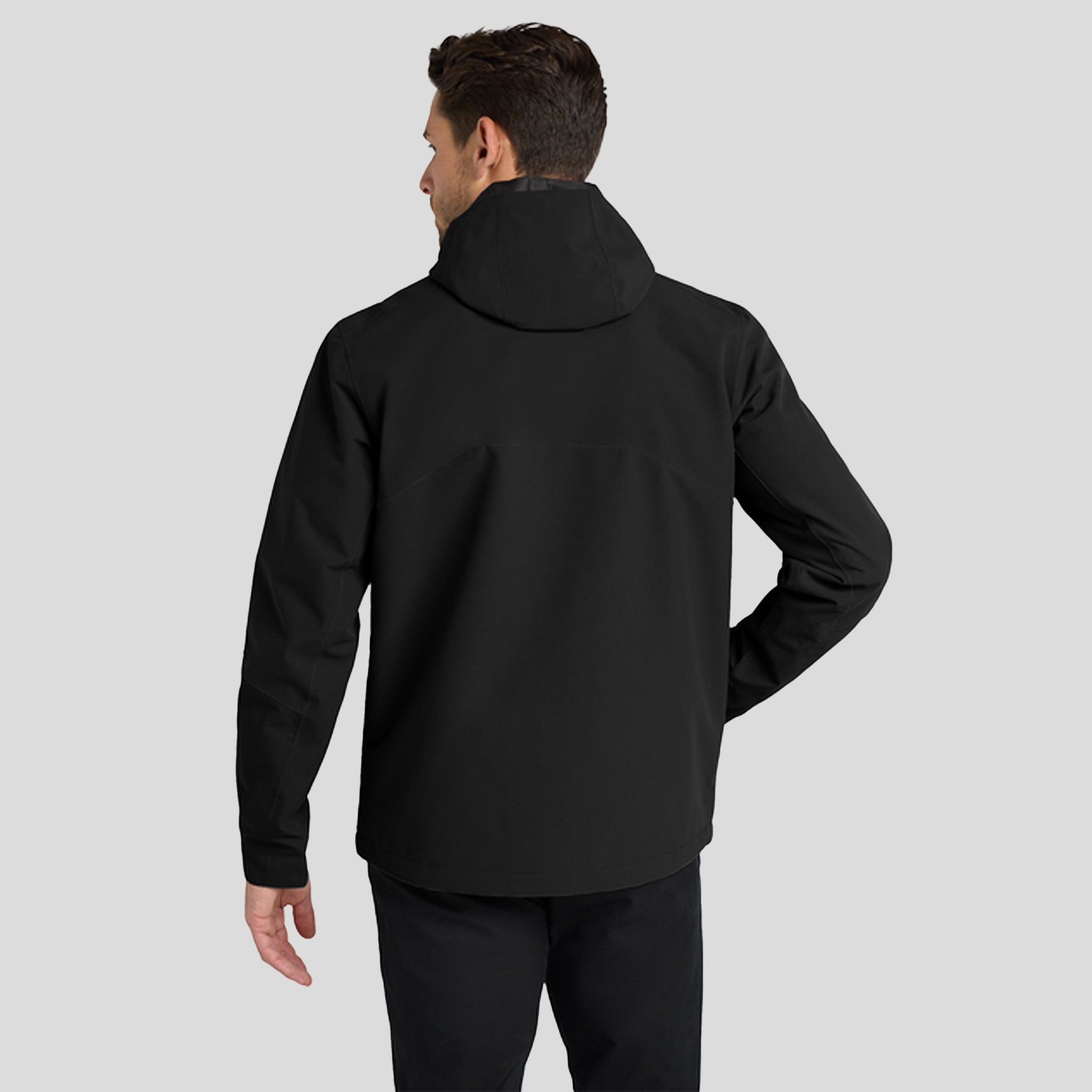 Tech Rain Jacket | Deep Black