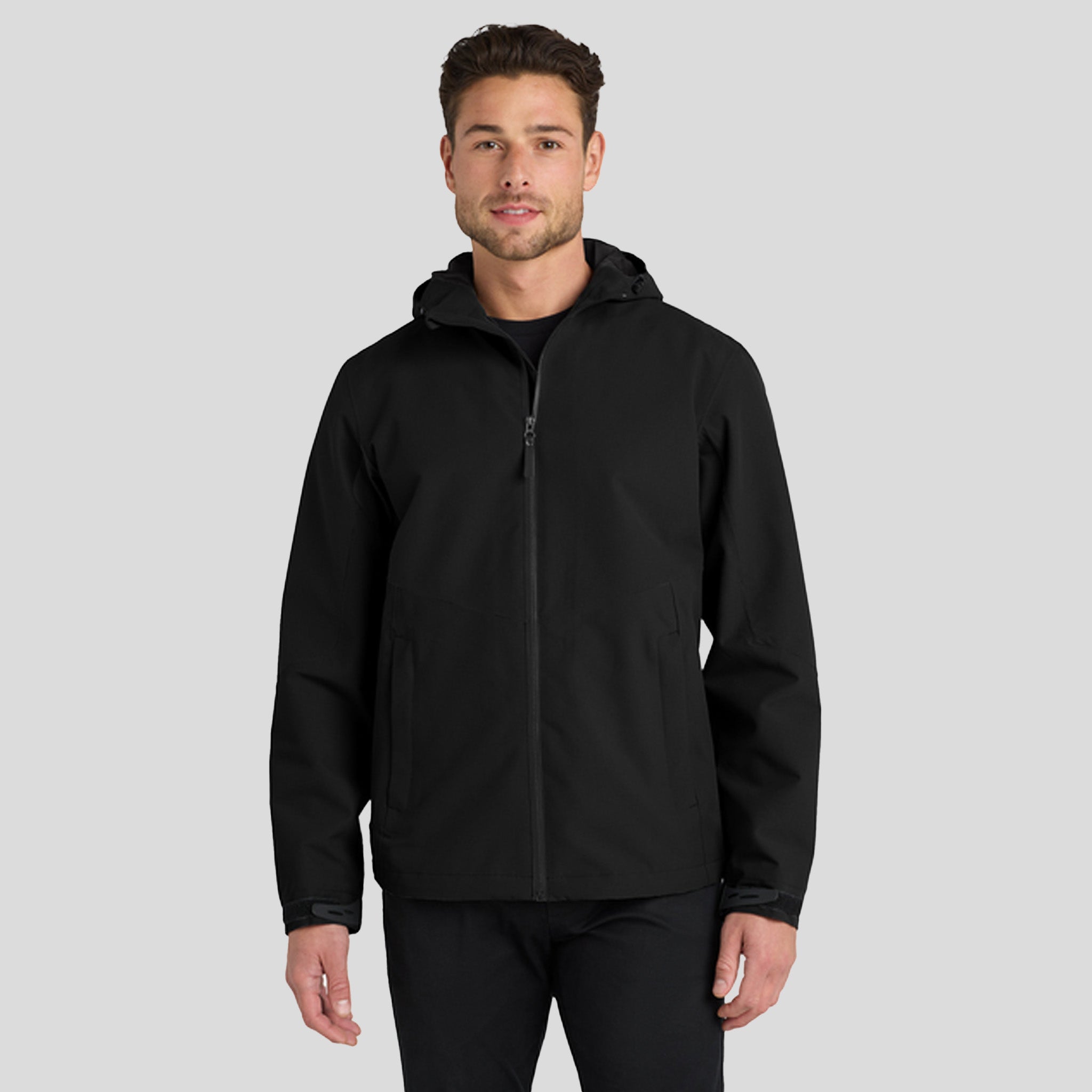 Tech Rain Jacket | Deep Black