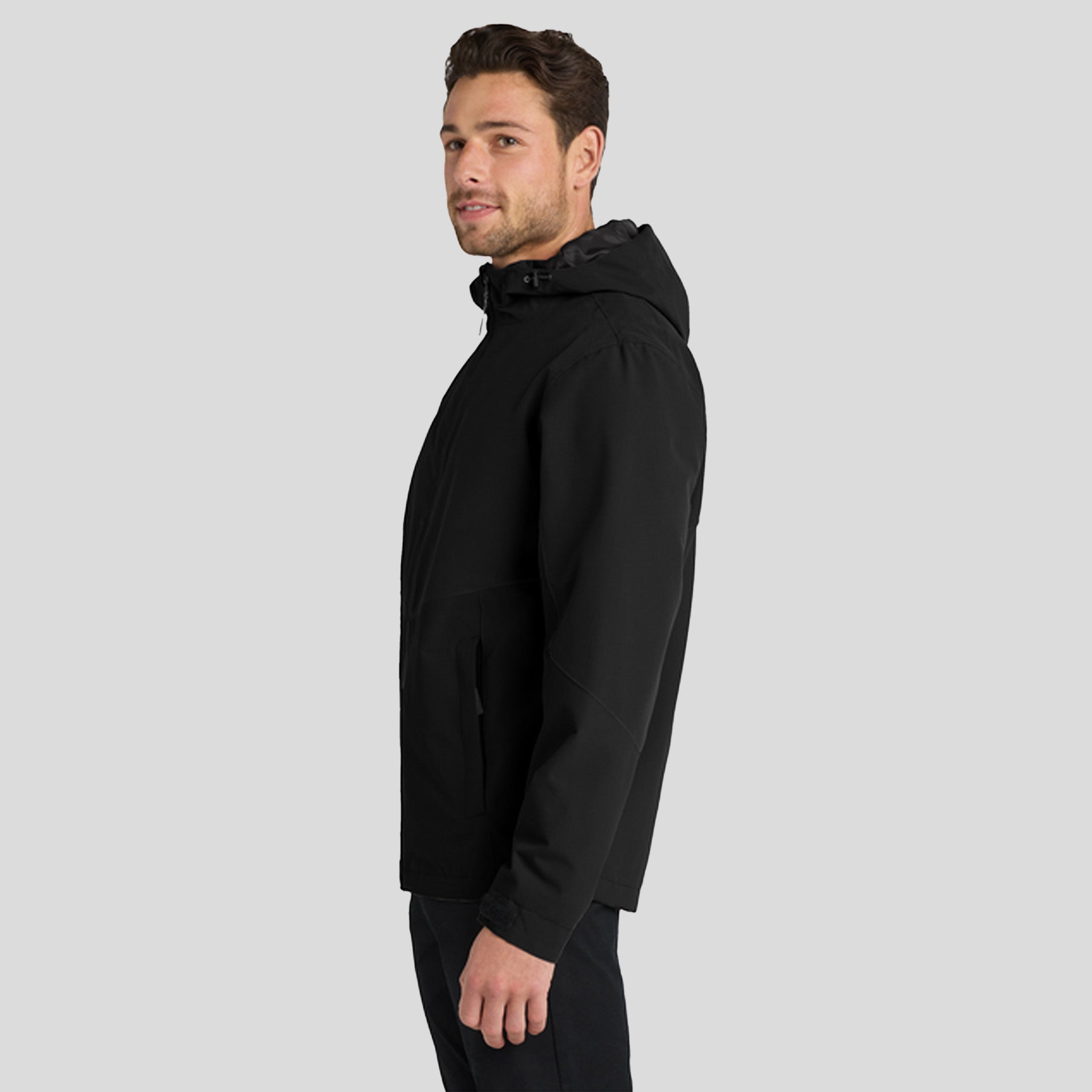 Tech Rain Jacket | Deep Black
