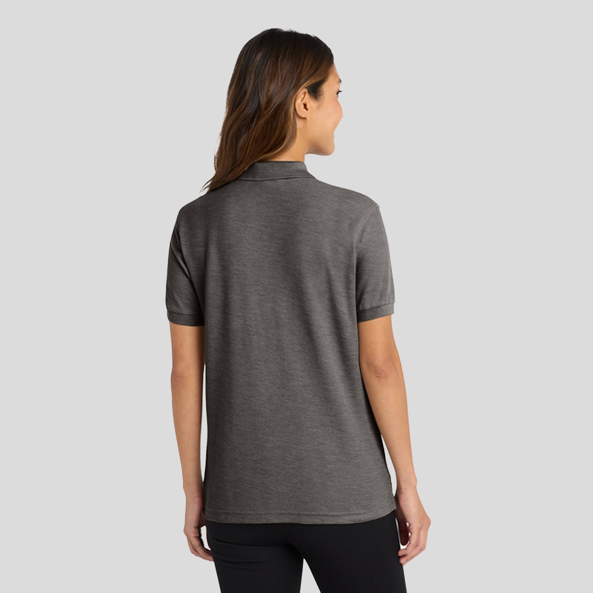 Women's Silk Touchβ’ Polo | Charcoal Heather Grey