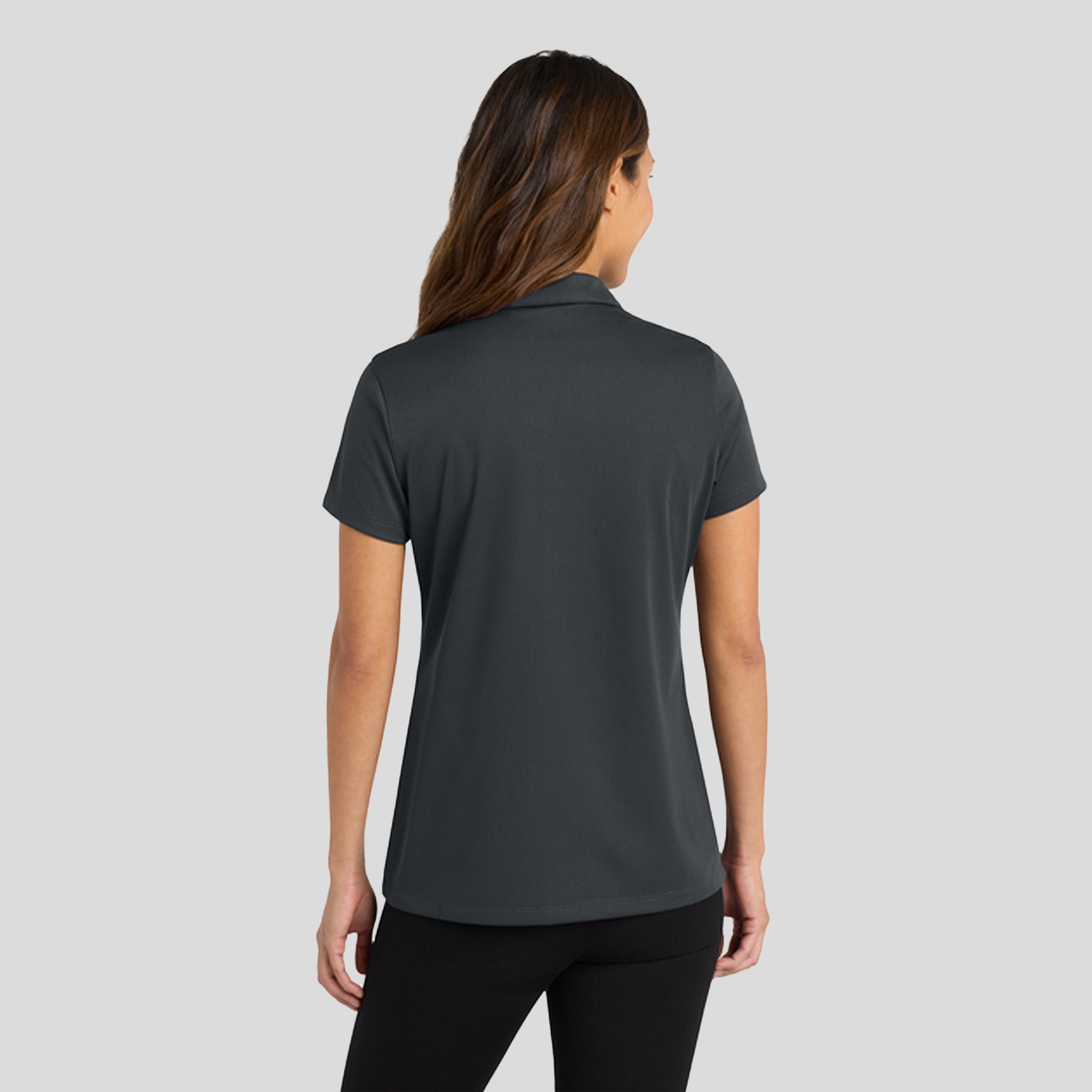 Women's Tech Pique Polo | Grey Smoke