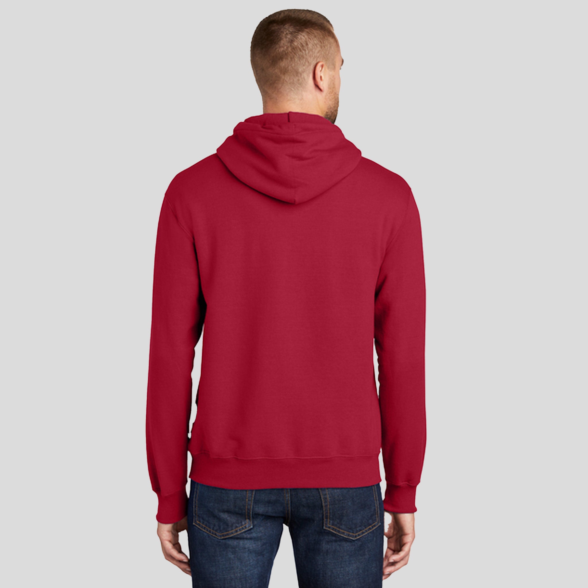 Core Fleece Pullover Hooded Sweatshirt | Red