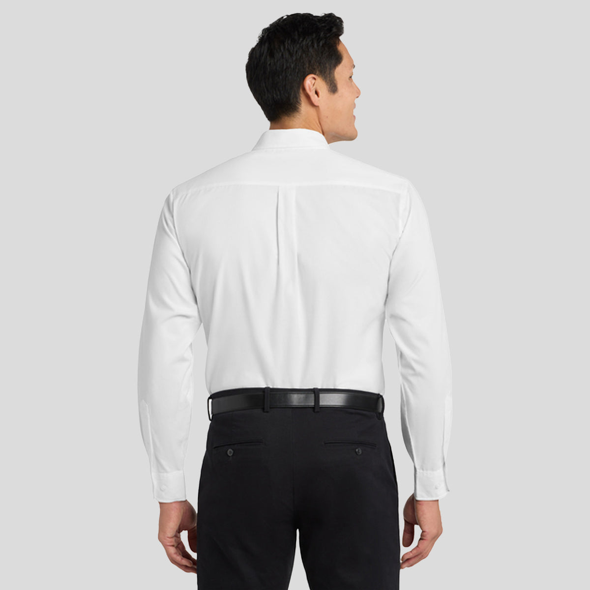 Long Sleeve Easy Care Shirt | White/Light Stone