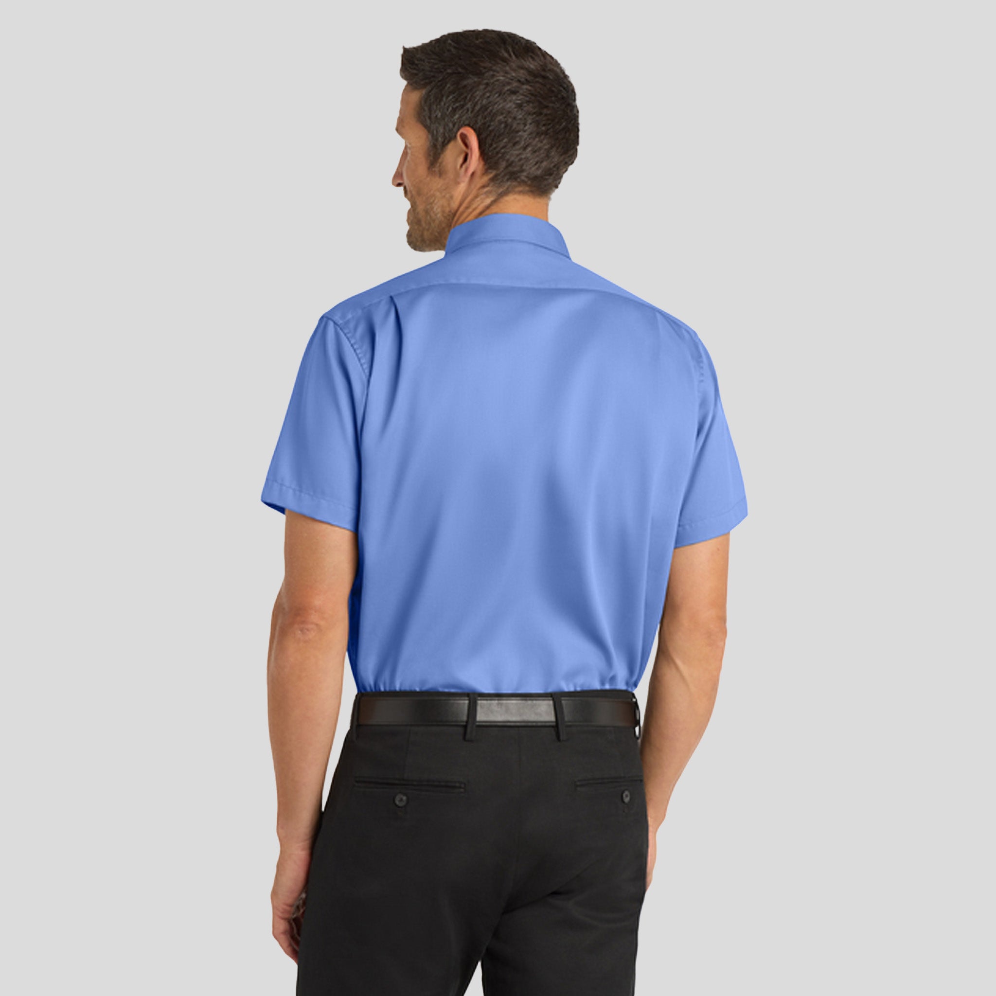 Men's Short Sleeve SuperProβ’ Twill Shirt | Ultramarine Blue