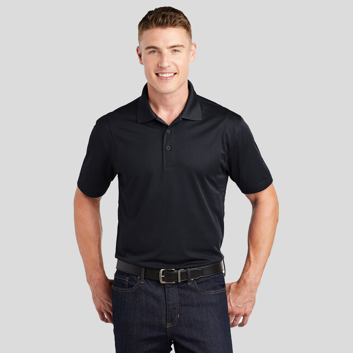 Micropique Sport-Wickยฎ Polo | Black