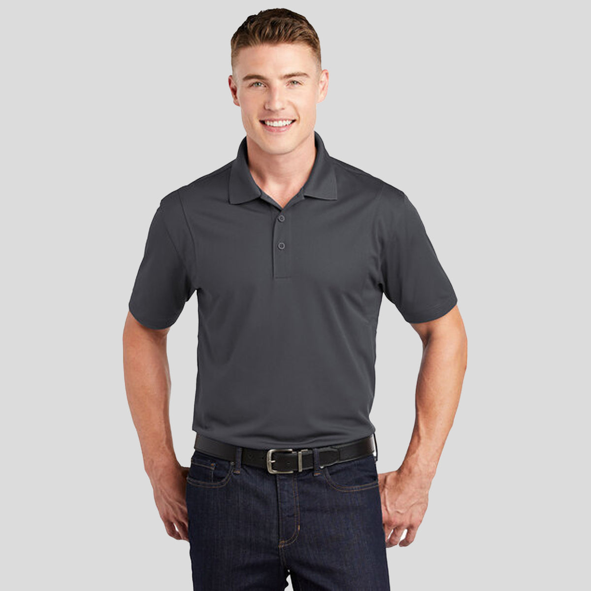 Micropique Sport-Wickยฎ Polo | Iron Grey