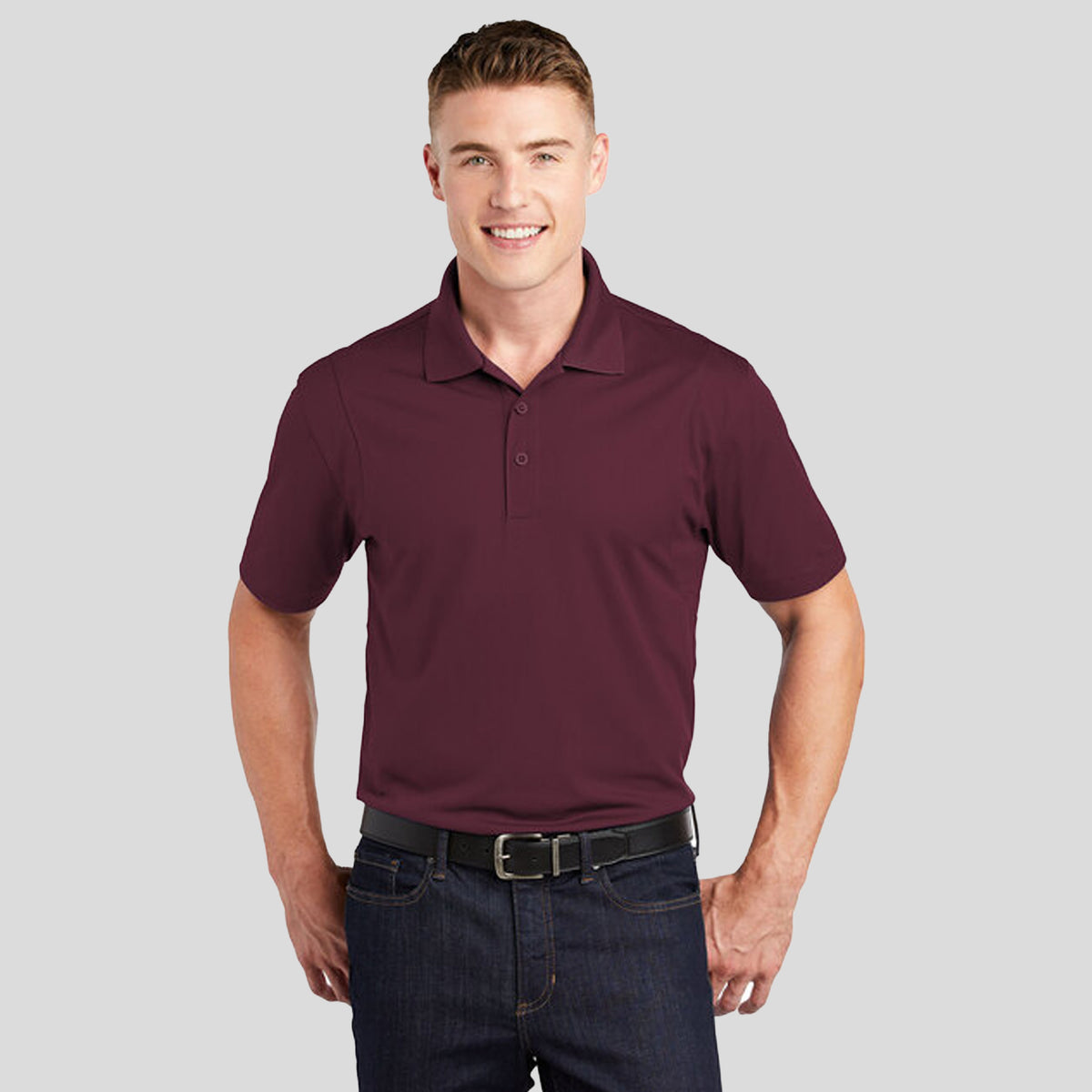 Micropique Sport-Wickยฎ Polo | Maroon