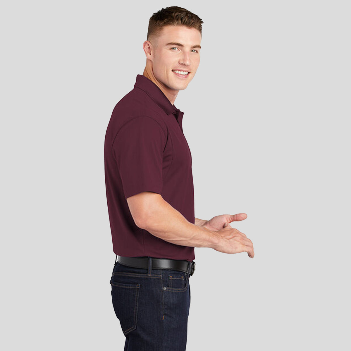 Micropique Sport-Wickยฎ Polo | Maroon