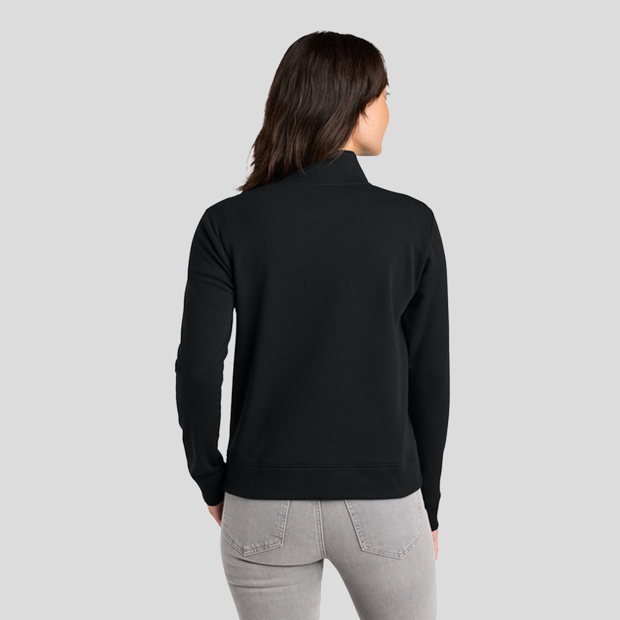 Womenโs Ocean Villa 1/4-Zip | Black