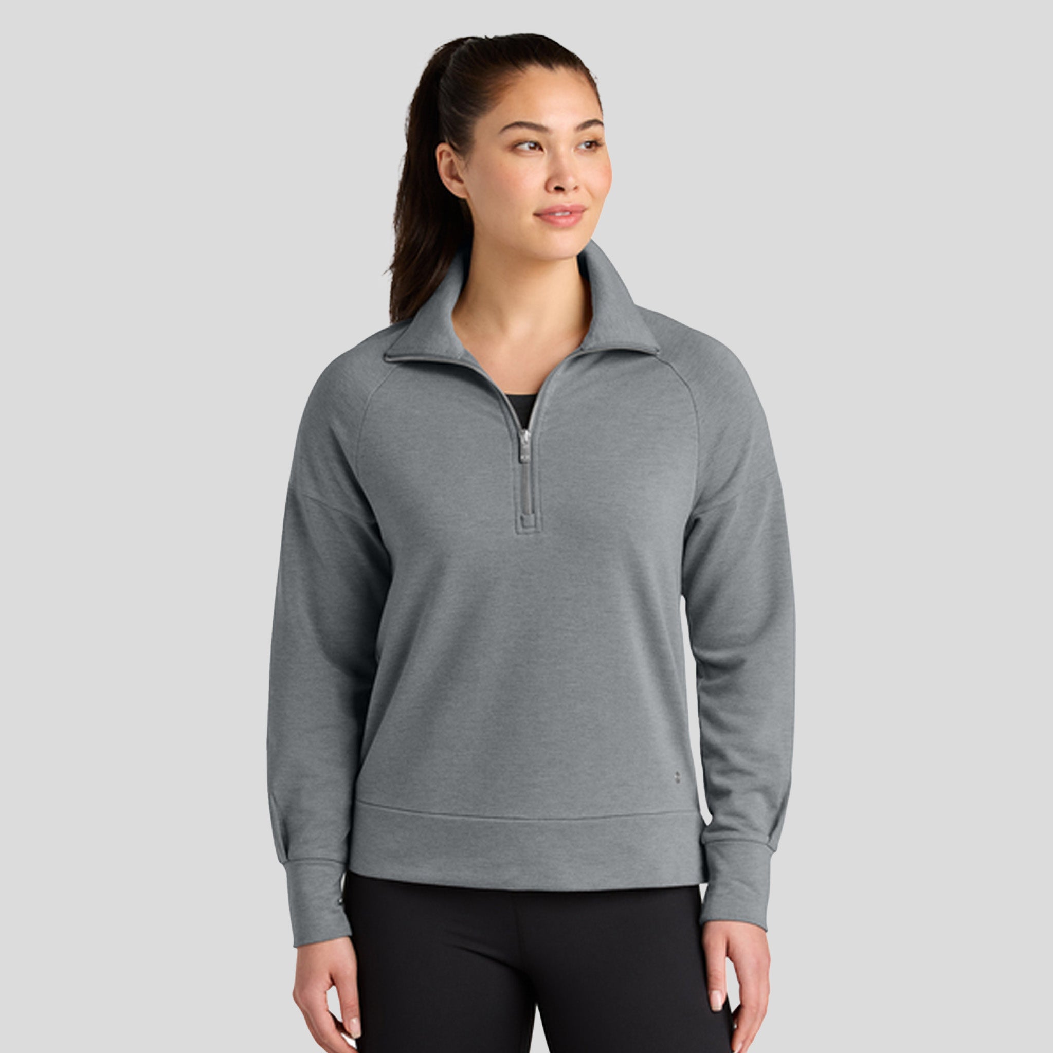 Womenβs Luuma 1/2-Zip | Petrol Grey Heather