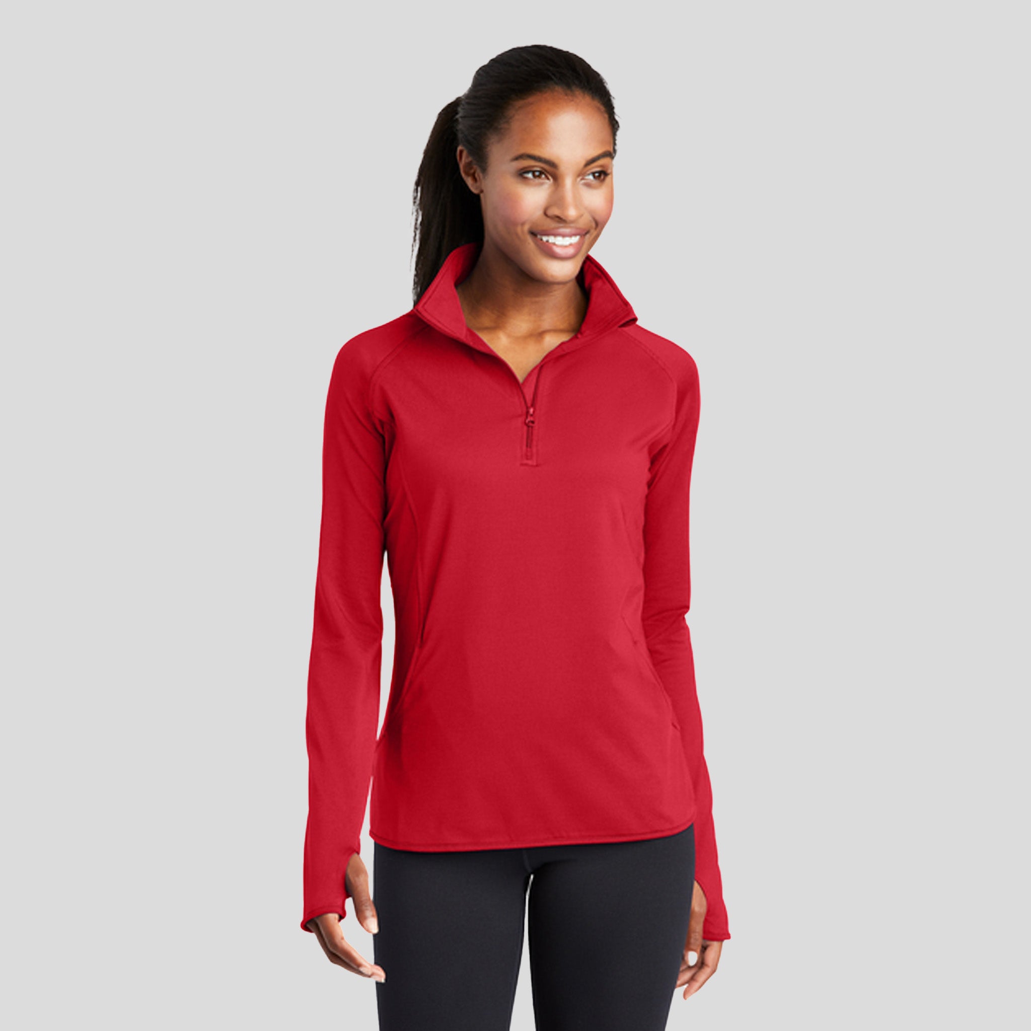 Women's Sport-Wickยฎ Stretch 1/4-Zip Pullover | Red