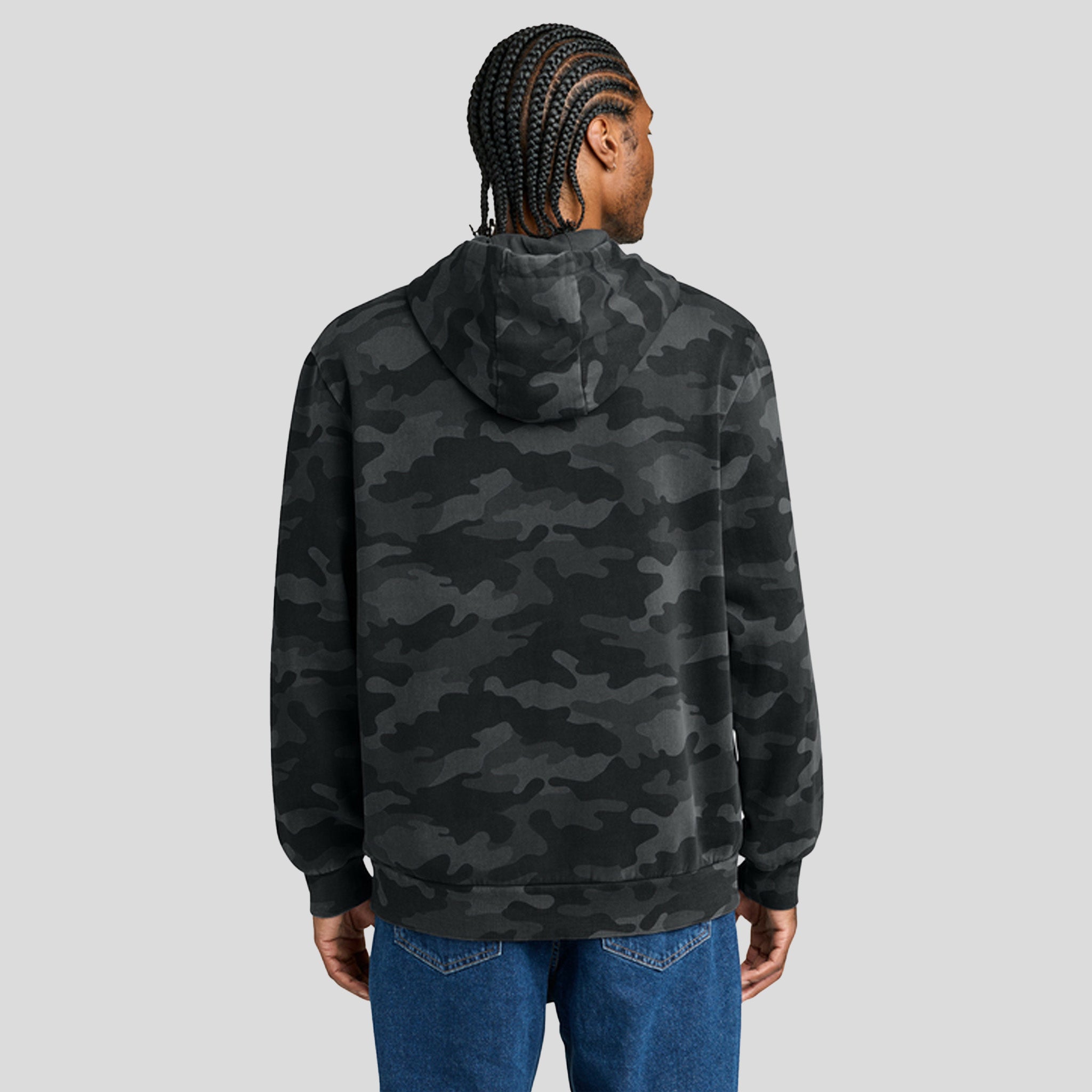Men's Washβ’ Camo Fleece Hoodie | Black