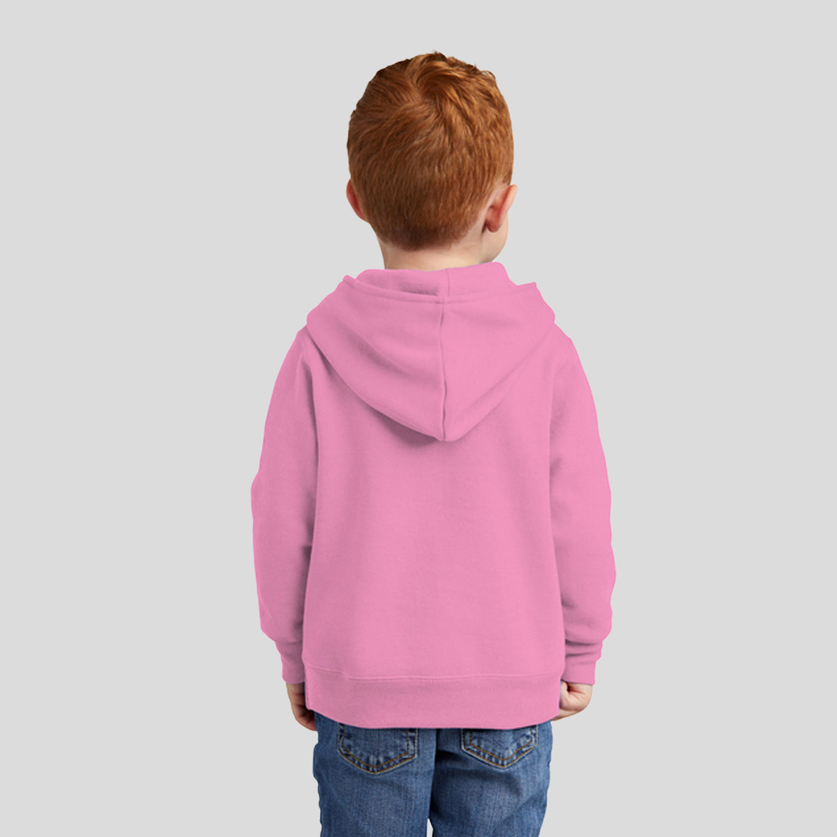 Toddler Core Fleece Pullover Hooded Sweatshirt | Candy Pink
