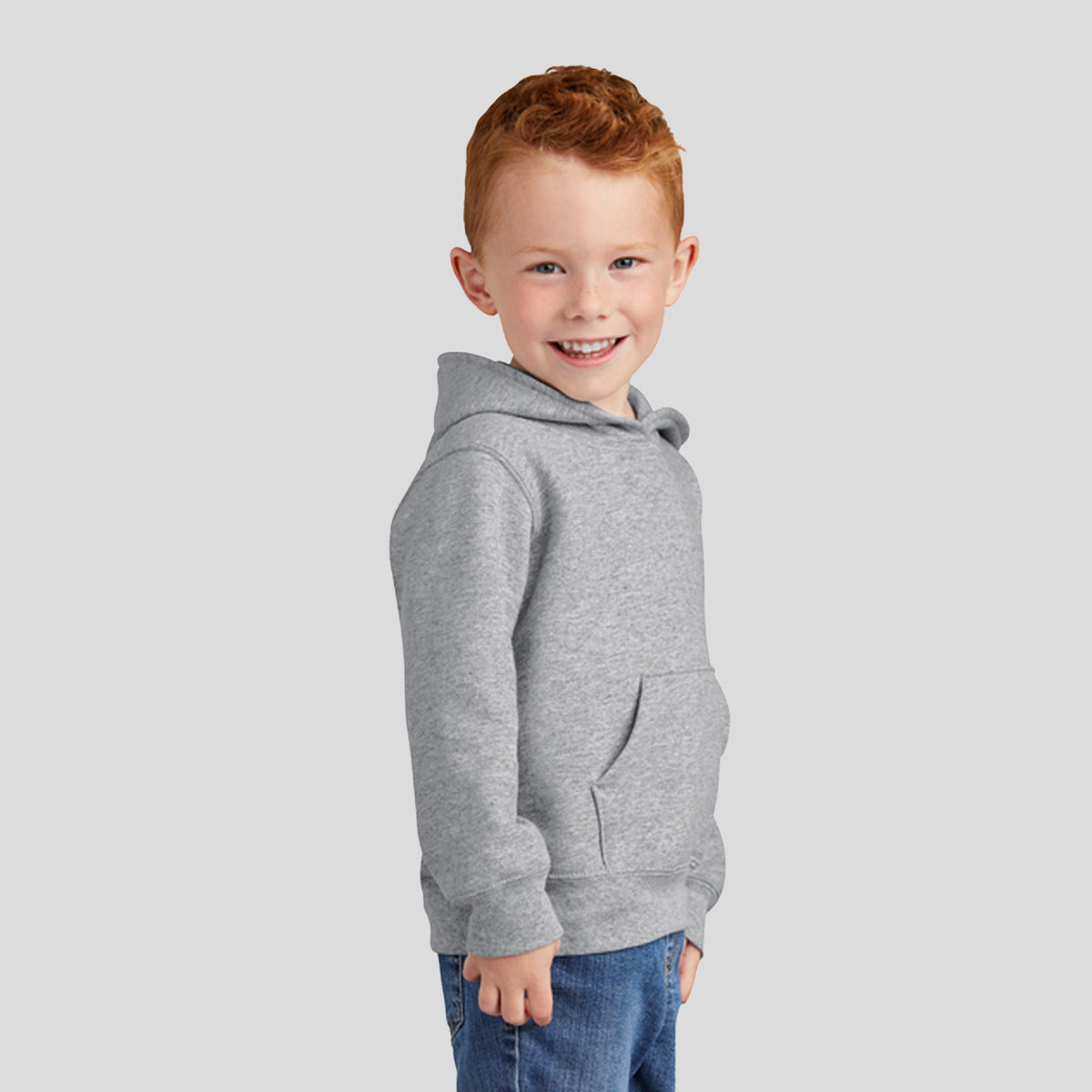Toddler Core Fleece Pullover Hooded Sweatshirt | Athletic Heather