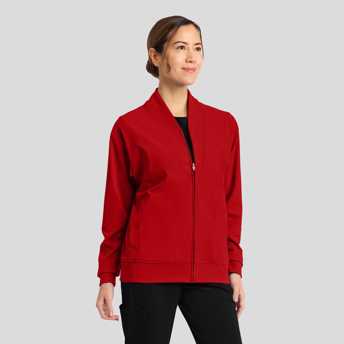 Achieve Warm-Up Scrub Jacket | Red