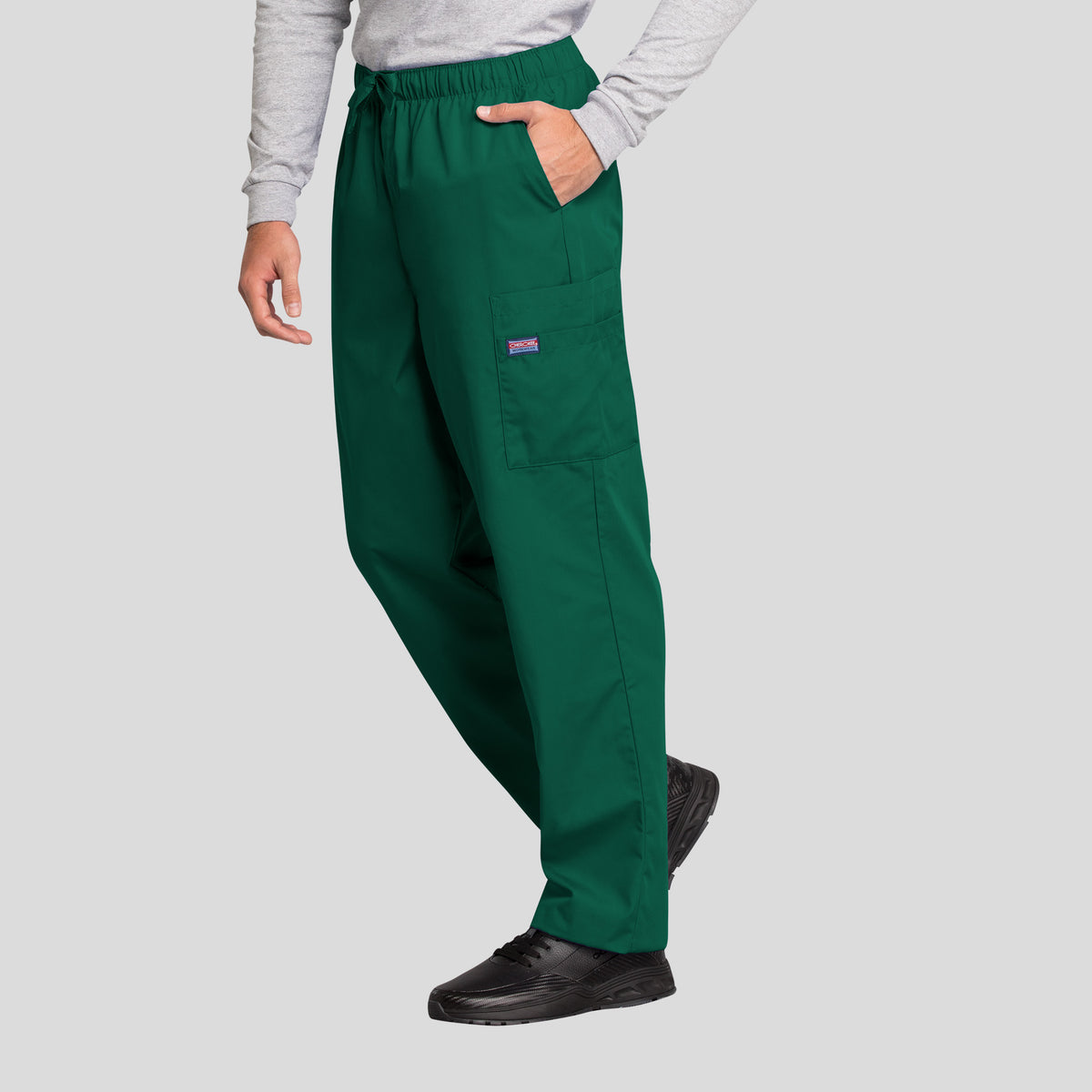 Men's Drawstring Cargo Scrub Pant | Hunter