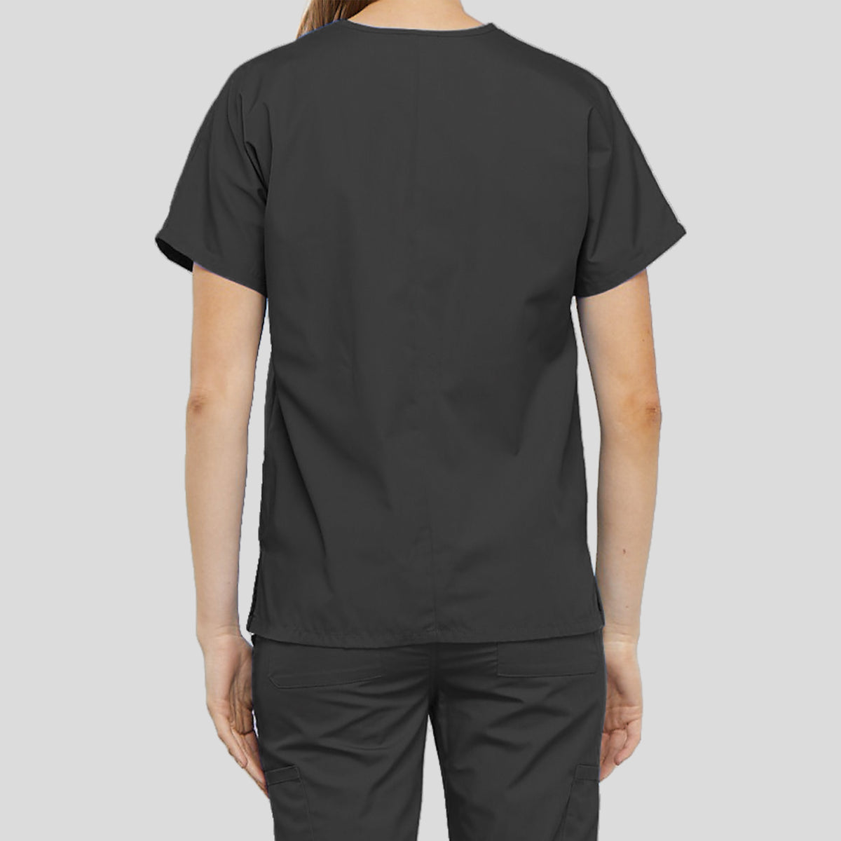 Women's V-Neck 2 Pocket | Pewter