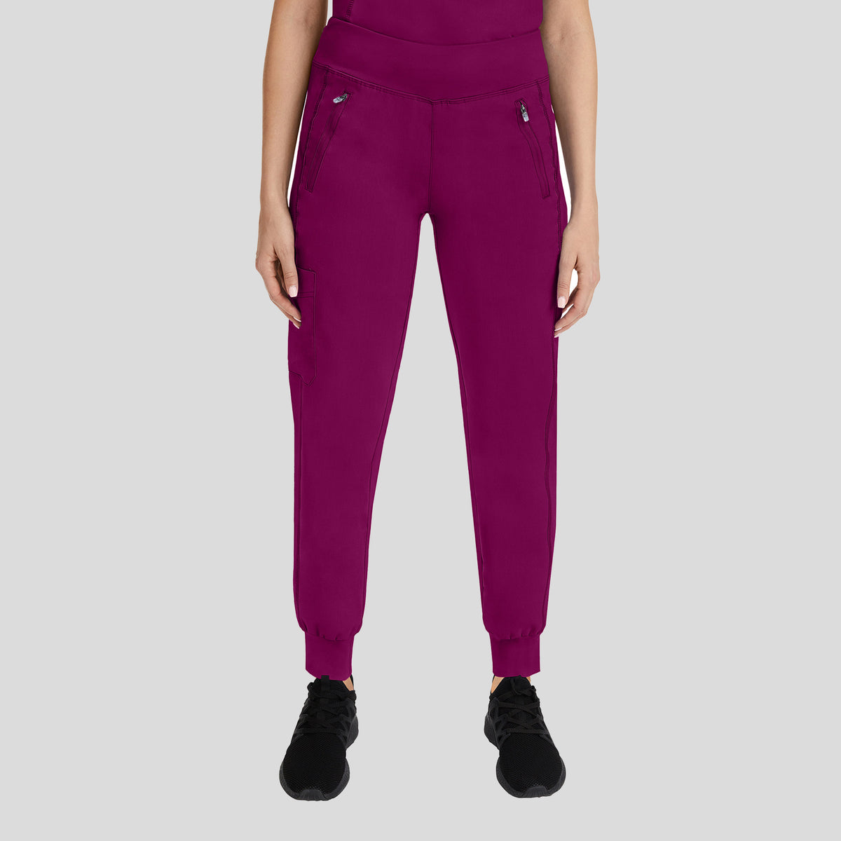 Tara Yoga Jogger Scrub Pant | Wine