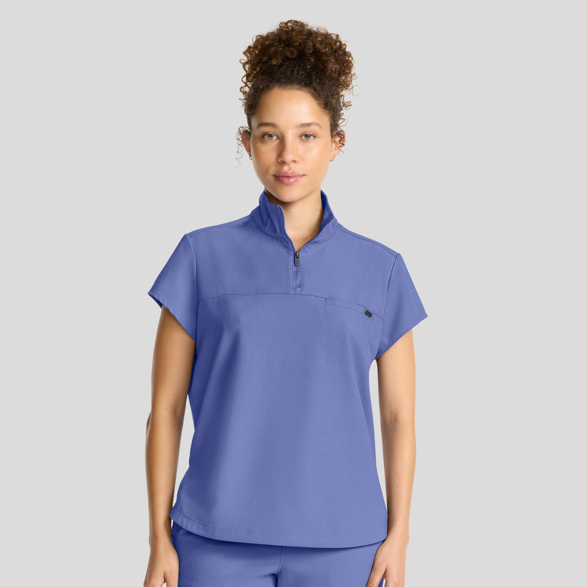 Women's Bella Quarter Zip Scrub Top | Ceil