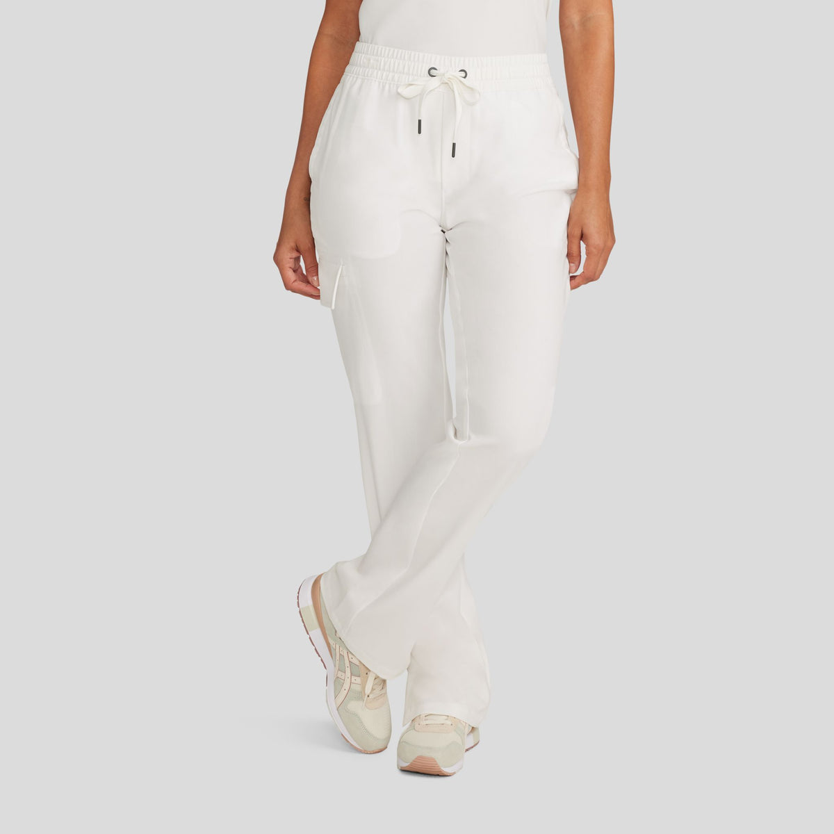 Women's Brandy Straight Leg Scrub Pant | White Gardenia