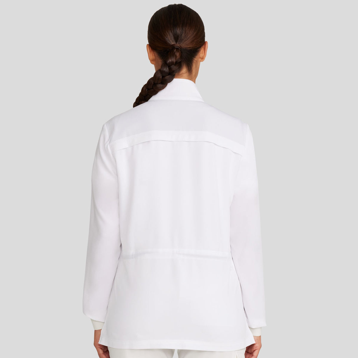 Women's Brooks Utility Scrub Jacket | White Gardenia