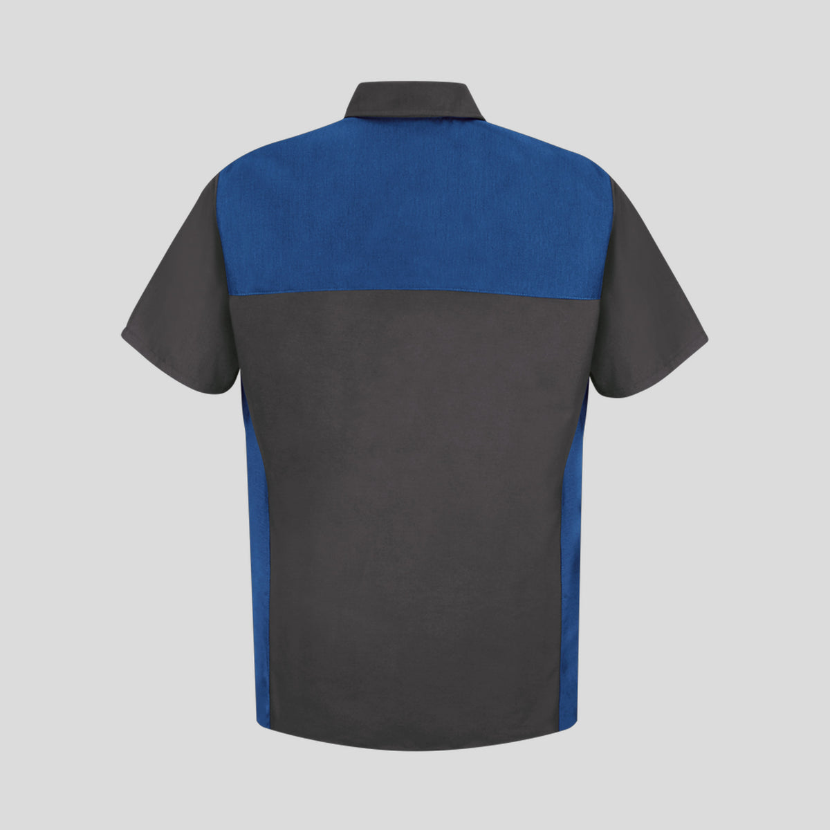 Short Sleeve Motorsports Shirt | Charcoal/Royal Blue