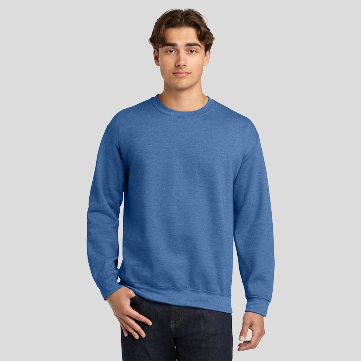 Heavy Blend™ Crewneck Sweatshirt | Heather Deep Royal