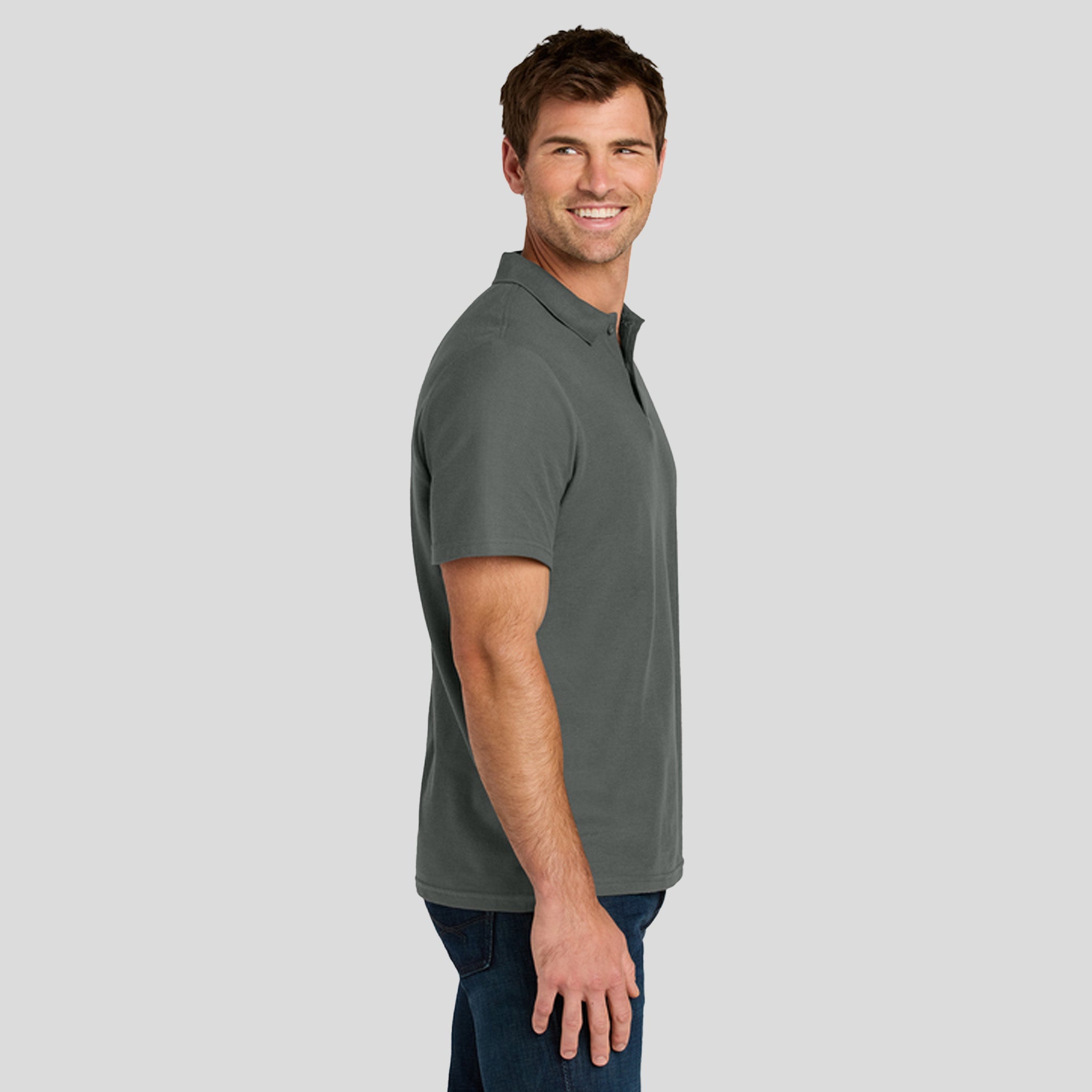 Gildan® Softstyle® Pique Polo | Charcoal