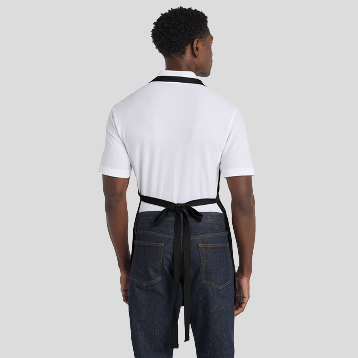 Full-Length Apron with Pockets | Black