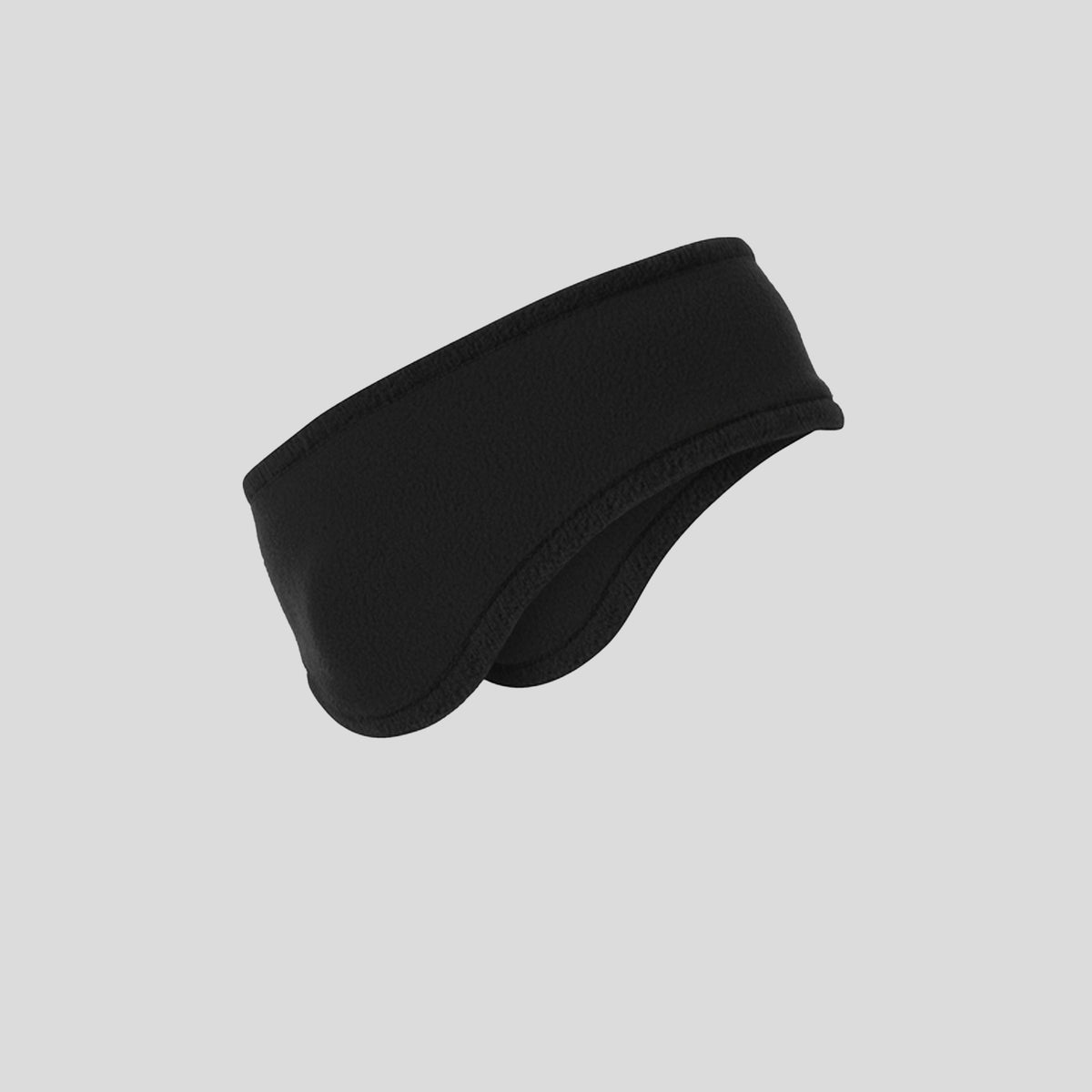 Two-Color Fleece Headband | Black