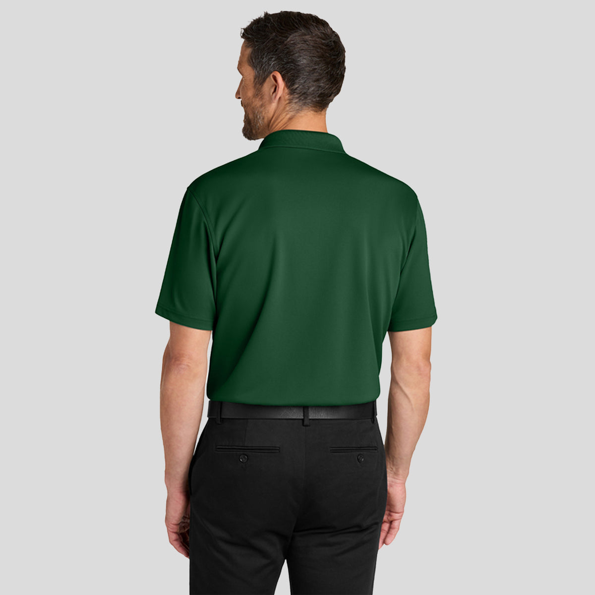 Men's Dry Zone® Stain-Release Grid Polo | Hunter Green