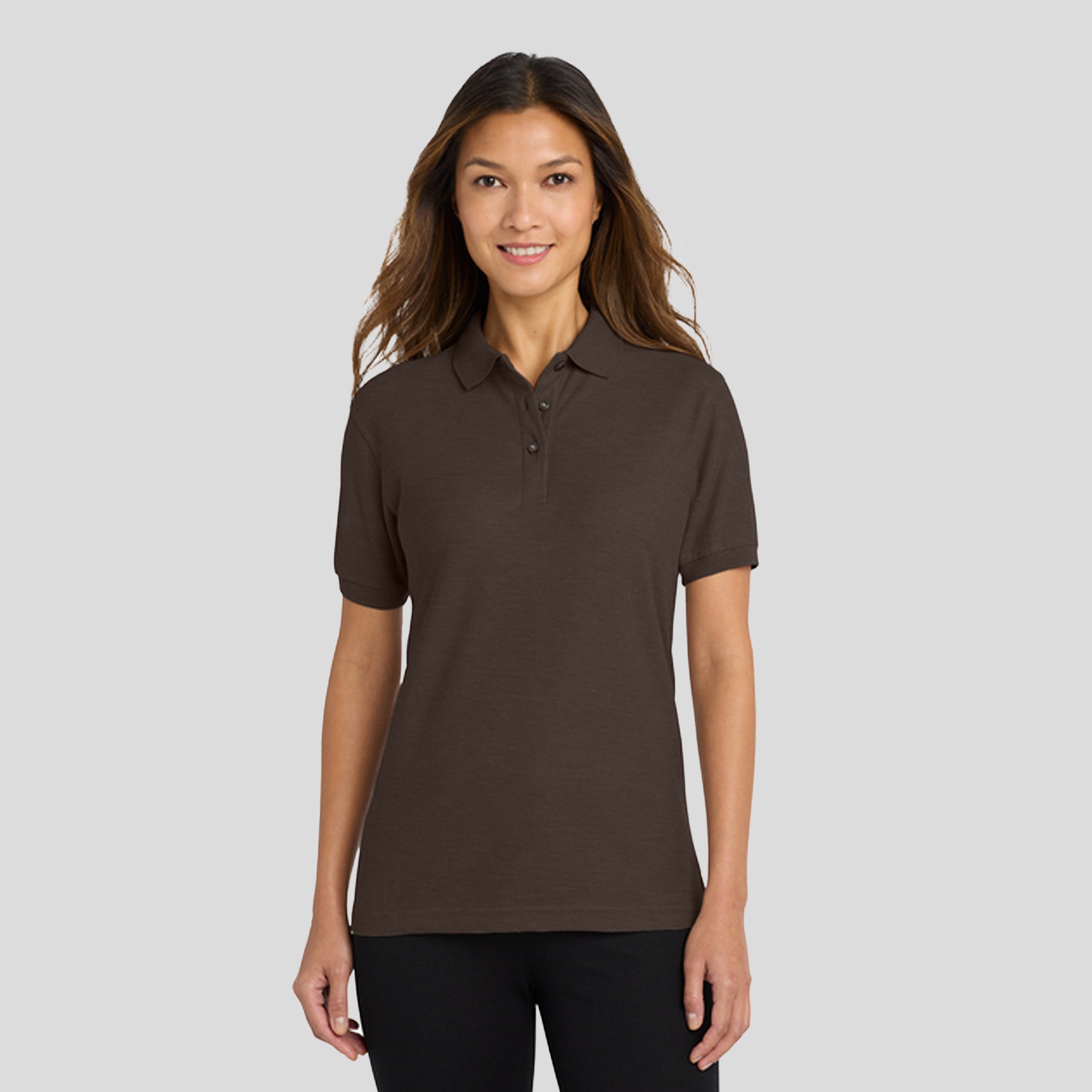 Women's Silk Touch™ Polo | Coffee Bean