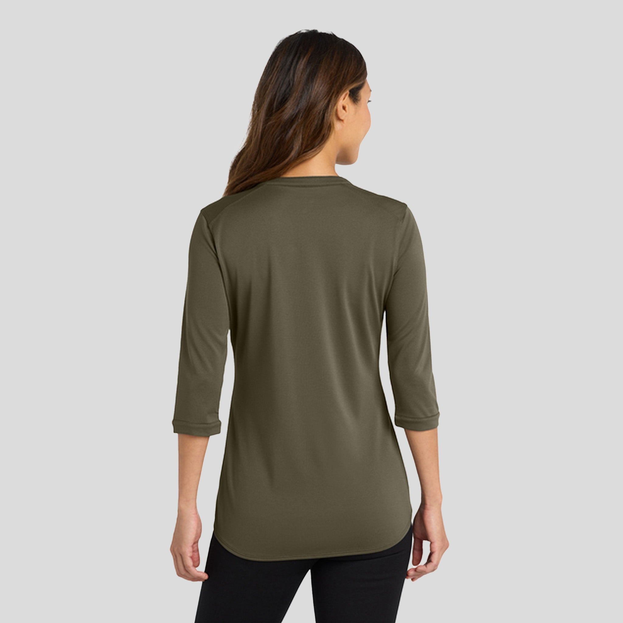 Women's UV Choice Pique Henley | Deep Olive