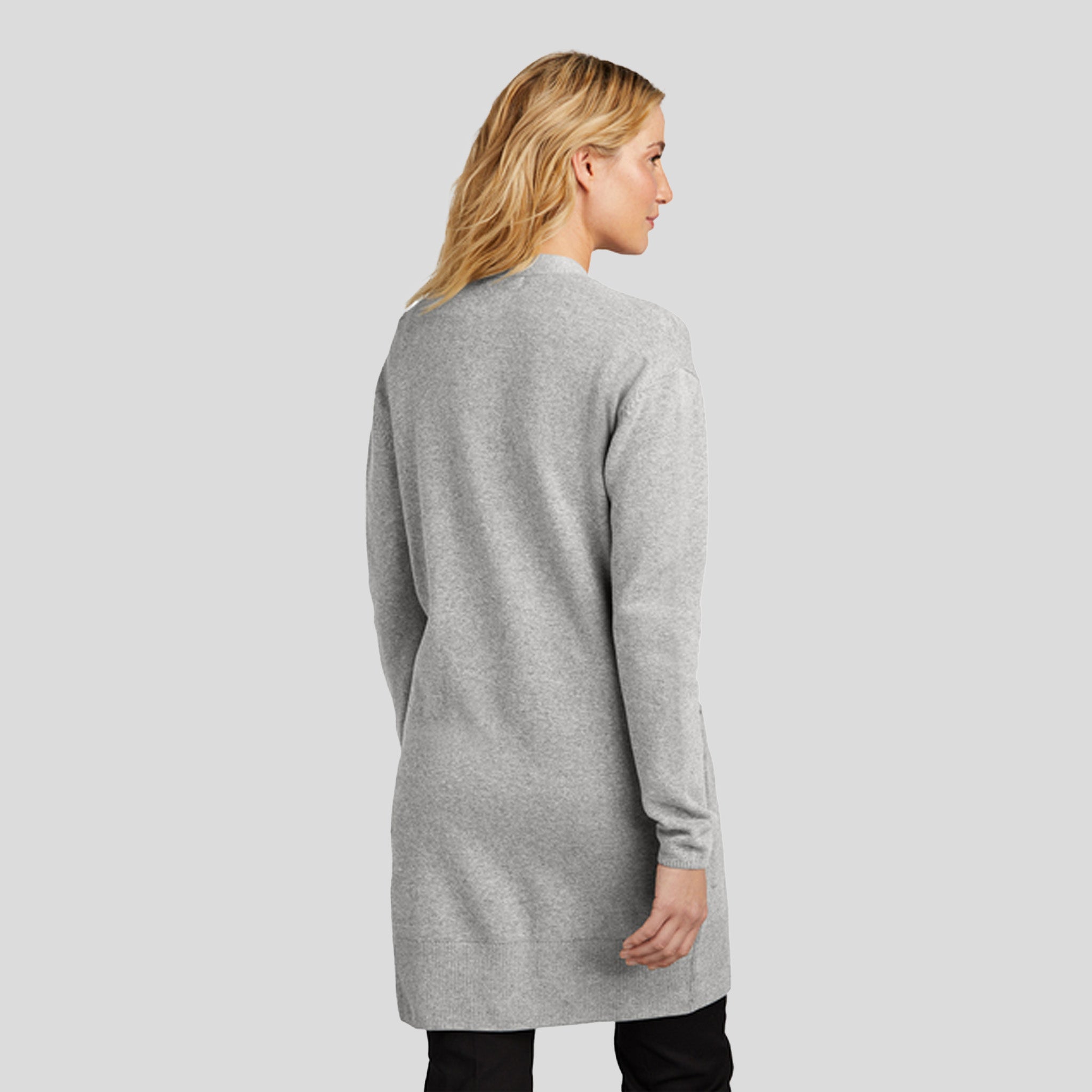 Women’s Open-Front Cardigan Sweater | Gusty Grey Heather