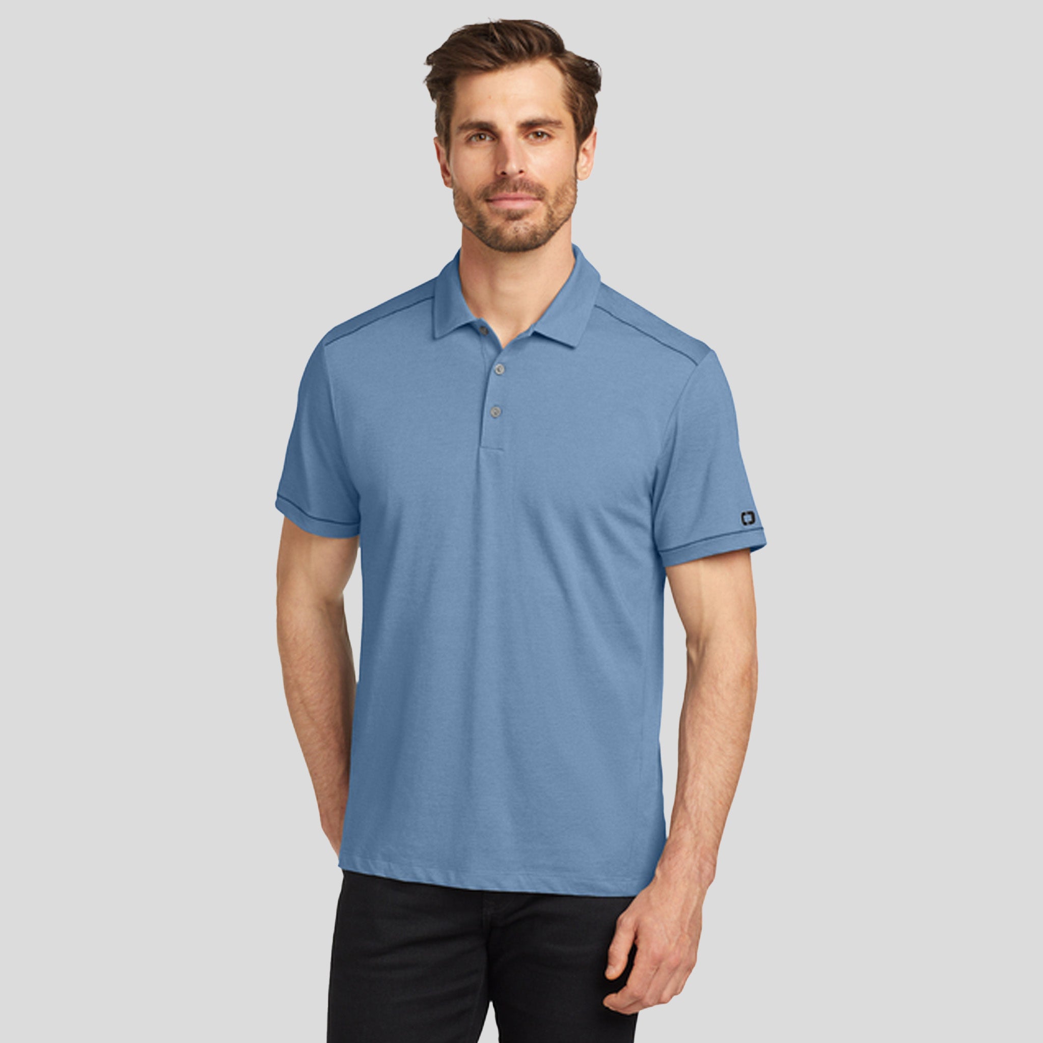 Code Stretch Polo | Force Blue Heather